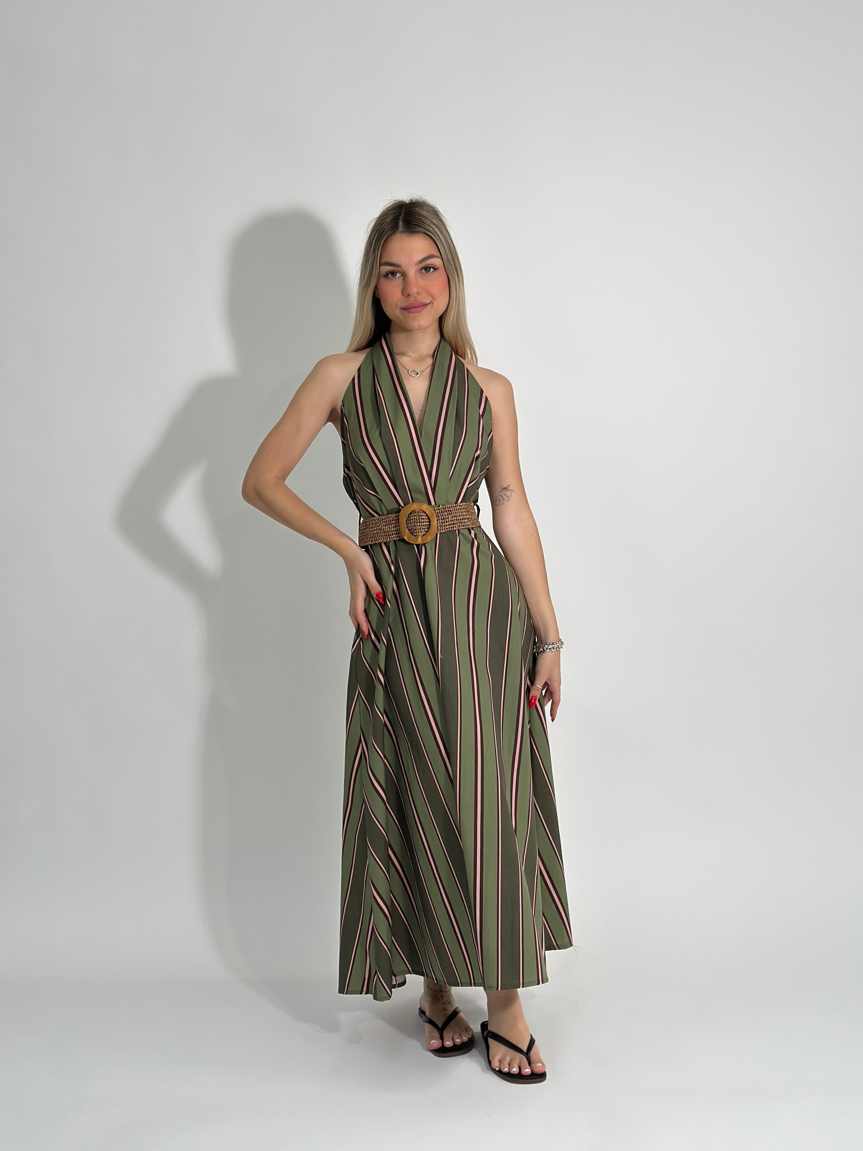 Abito rigato Marylin 3553