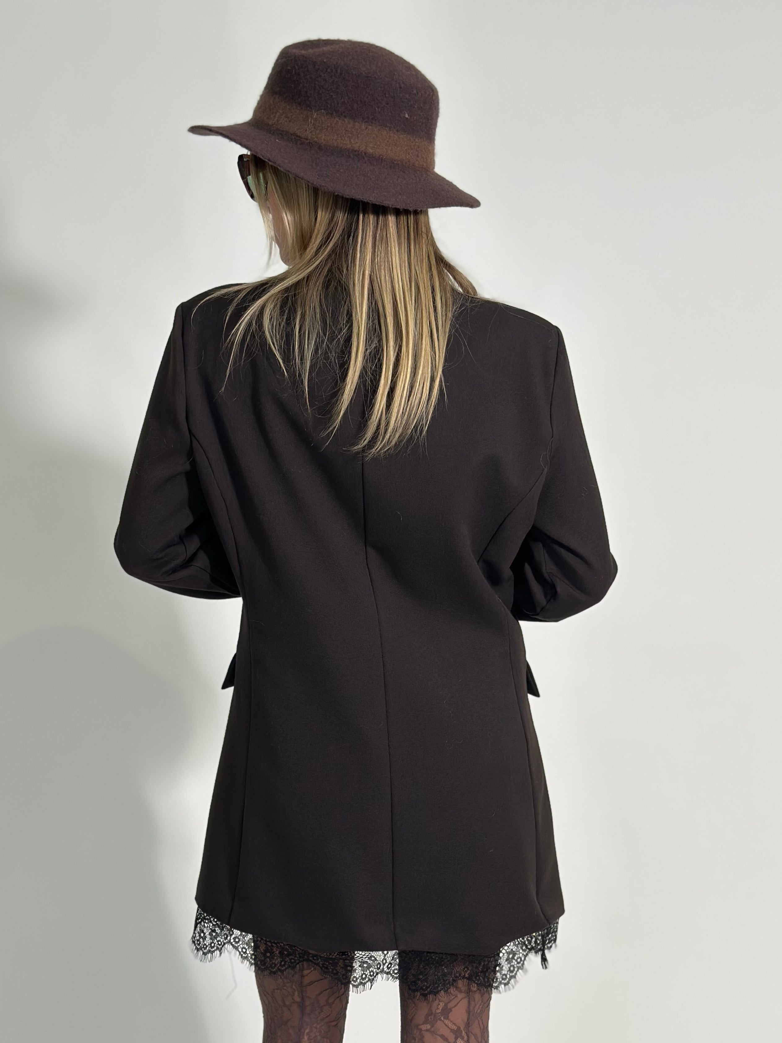 Giacca pizzo L389 MORO