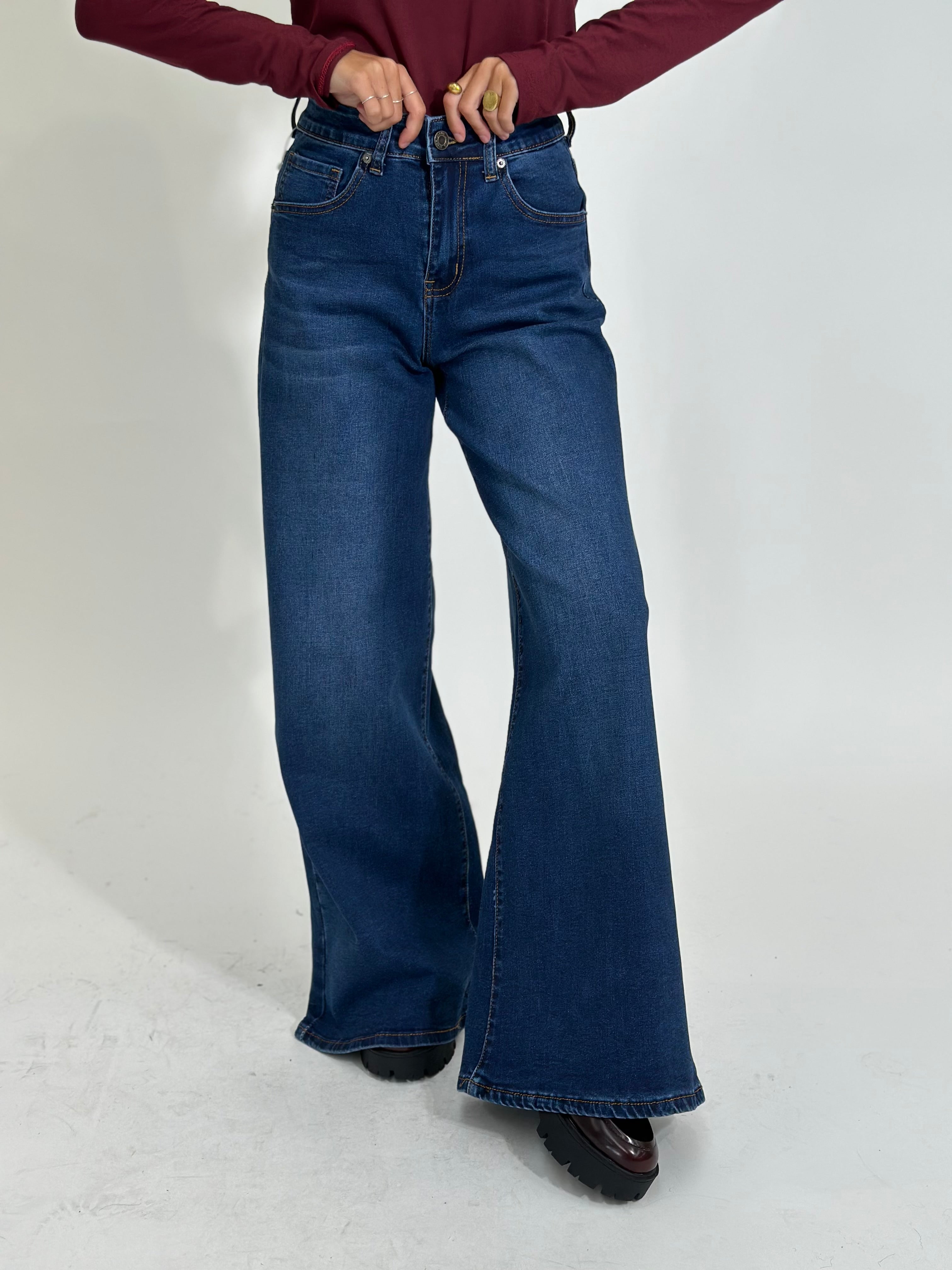 Jeans wide leg C3700