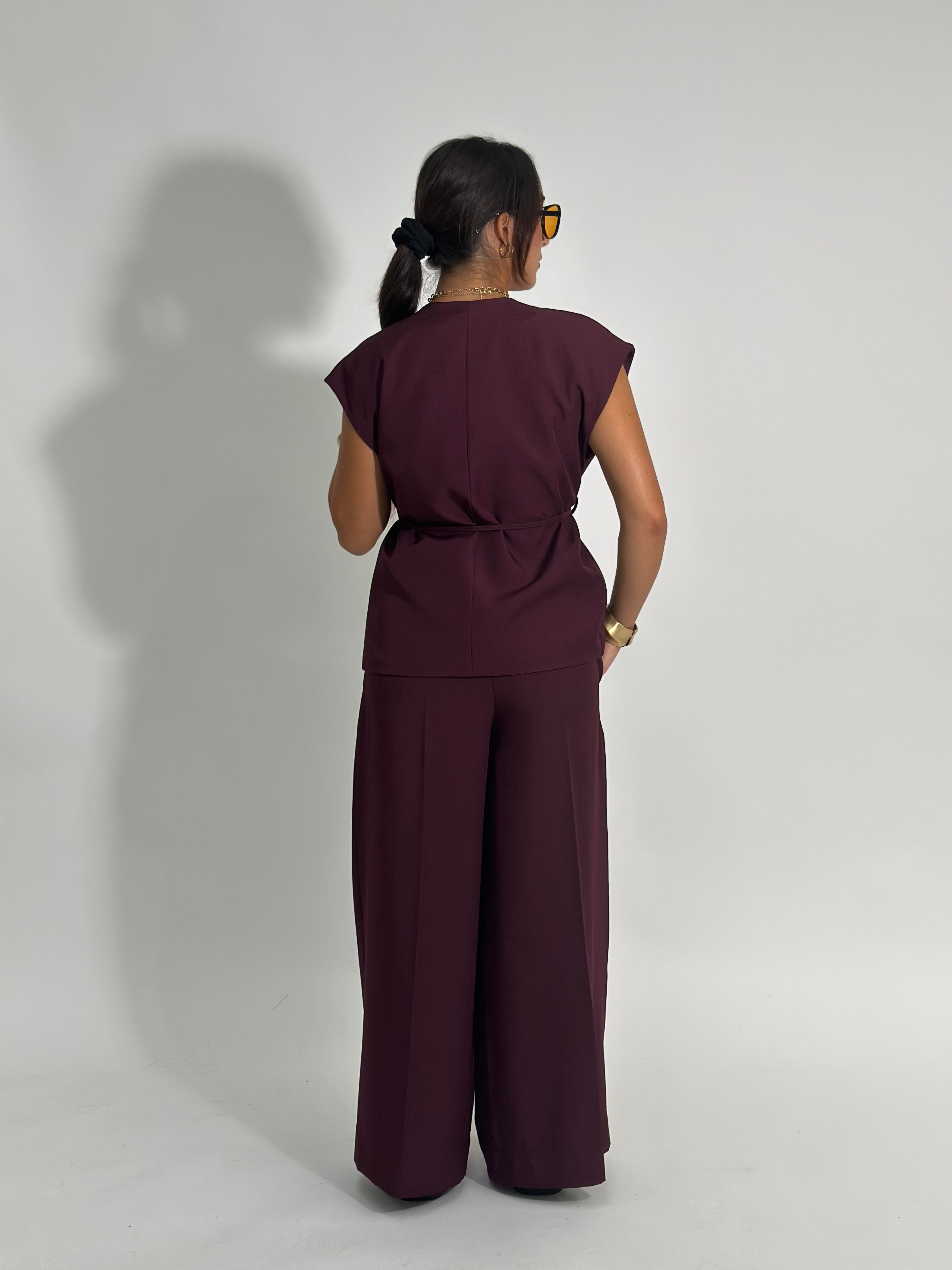 Completo gilet 18786 BORDO'