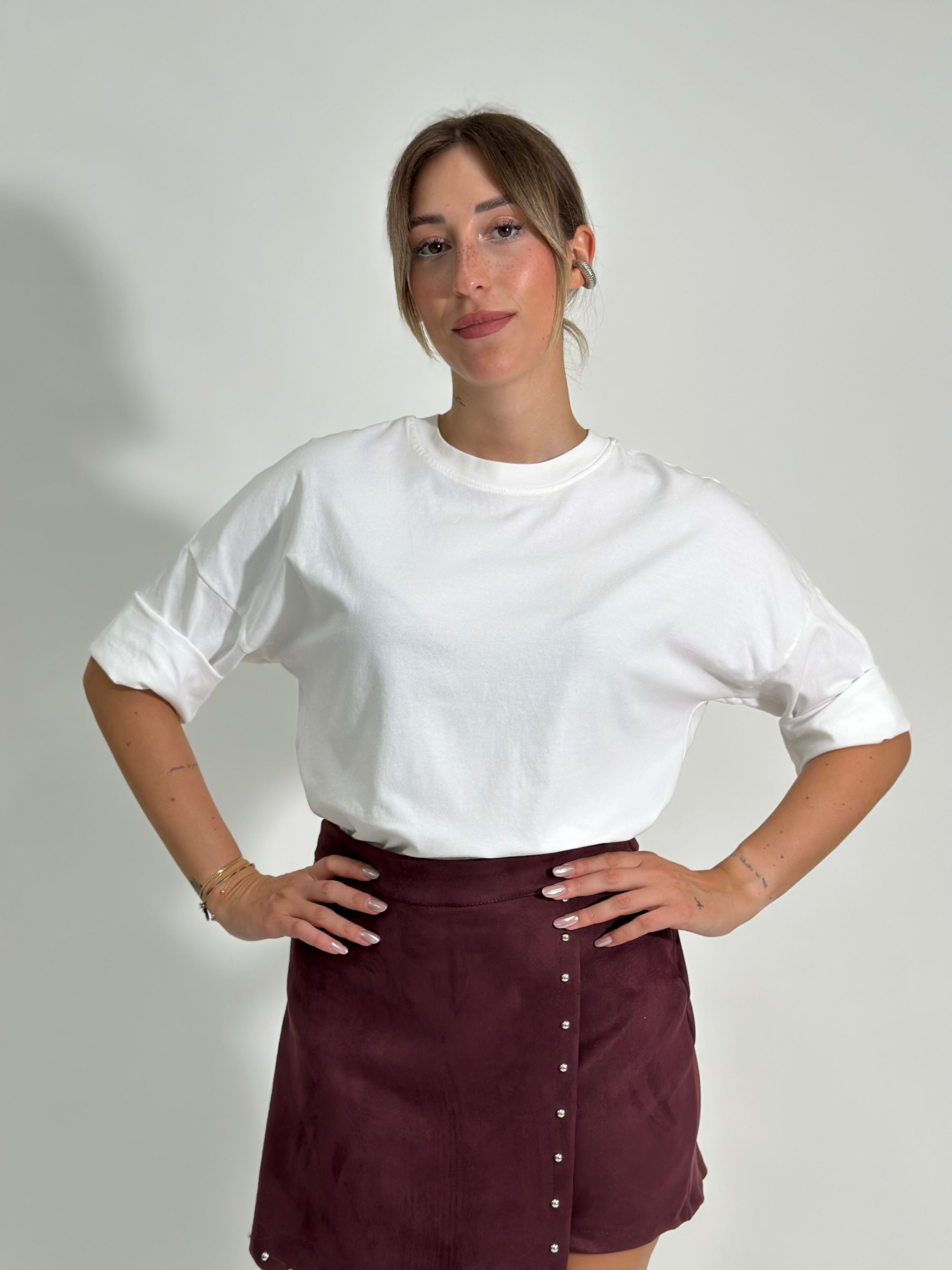 T-shirt 10512 manica lunga BIANCO