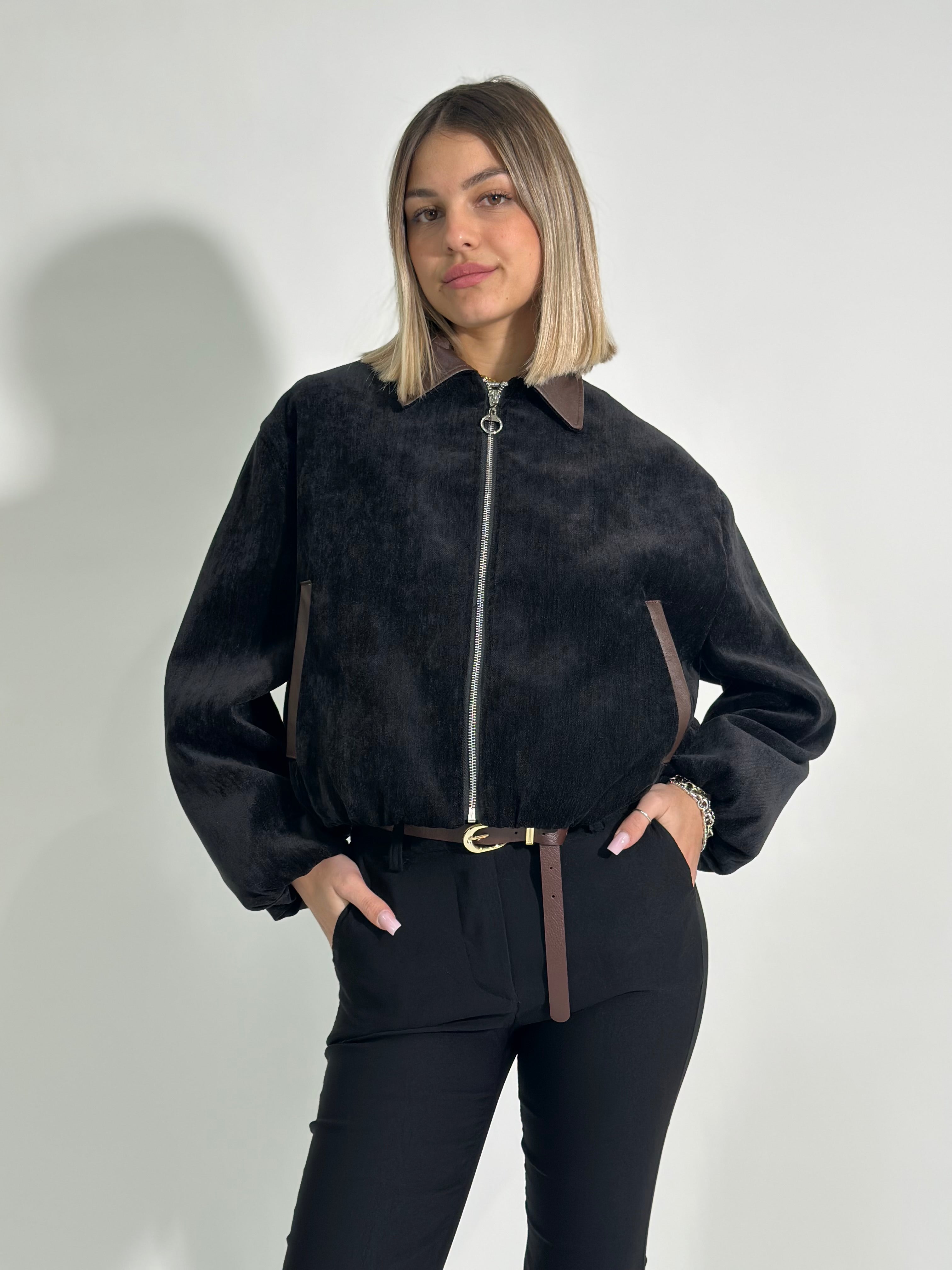Giacca bomber 7852 NERO