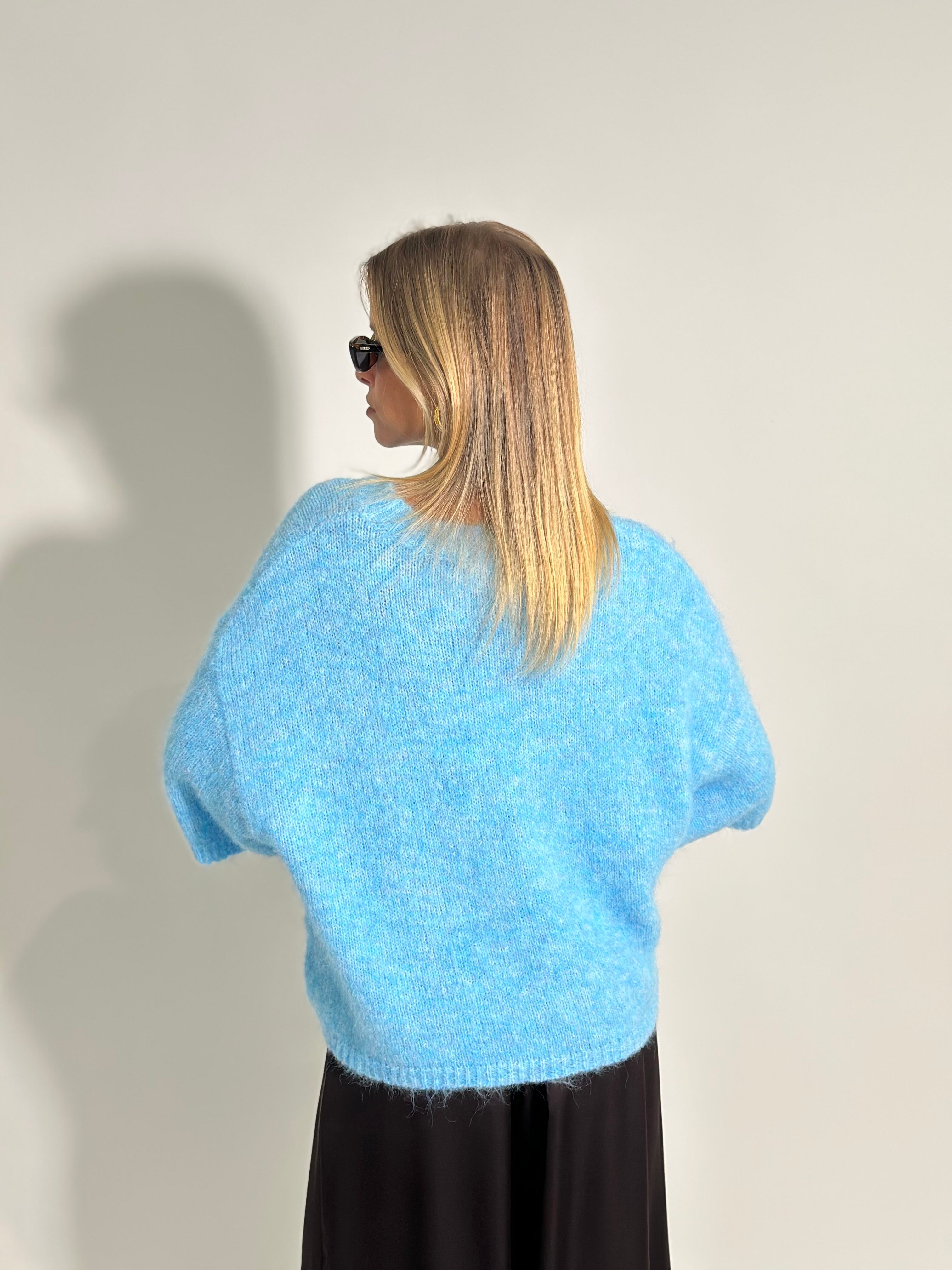 Maglia mohair 28168 AZZURRO