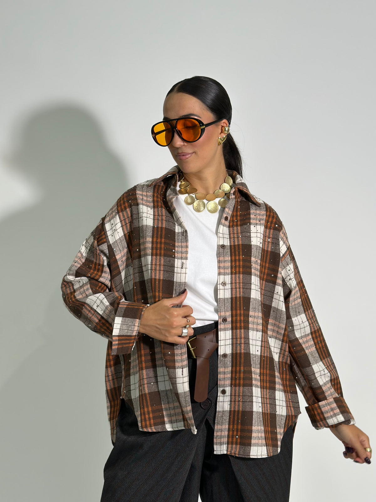 Camicia a quadri star 1420 PANNA