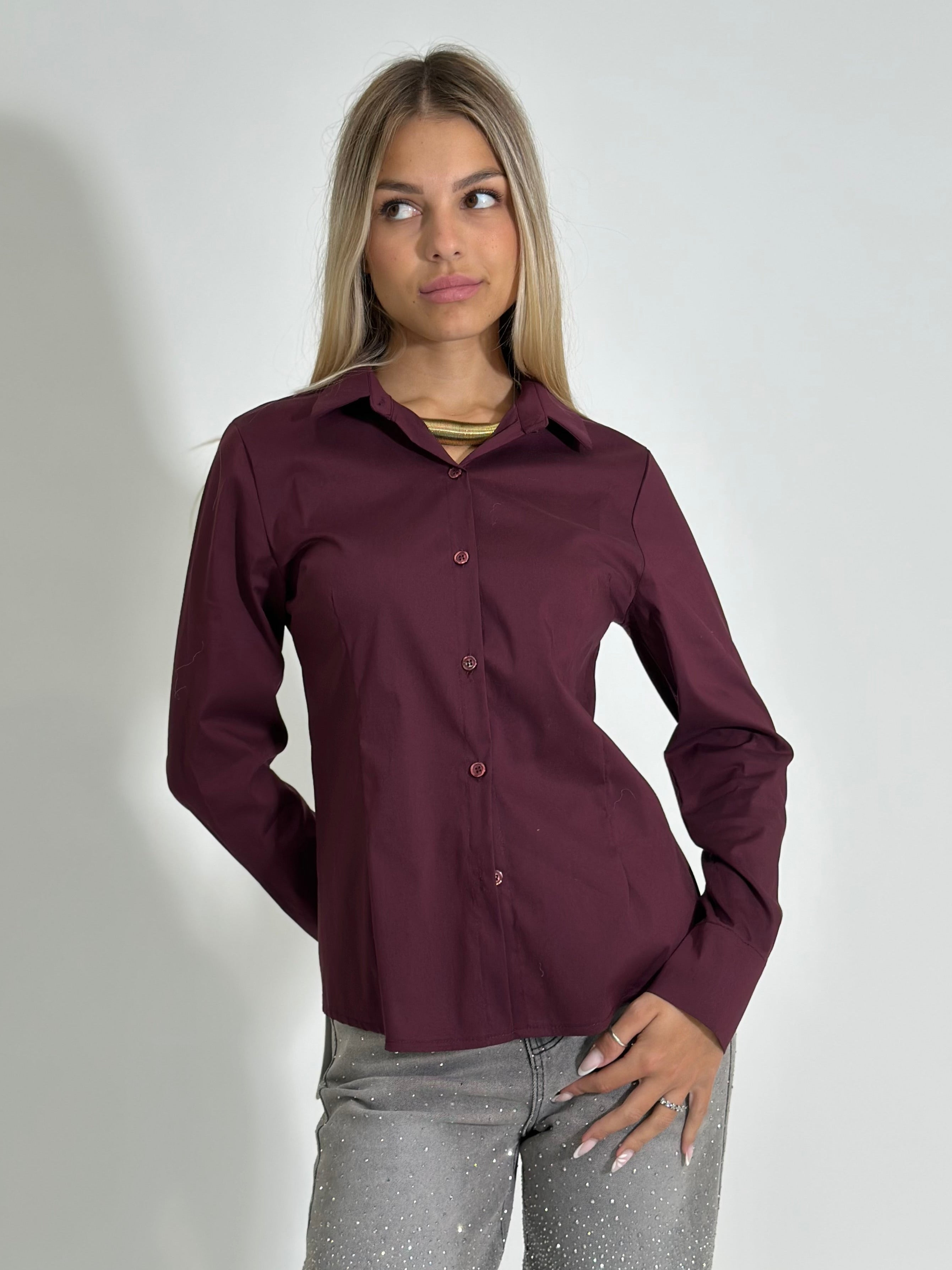 Camicia 6036 BURGUNDY