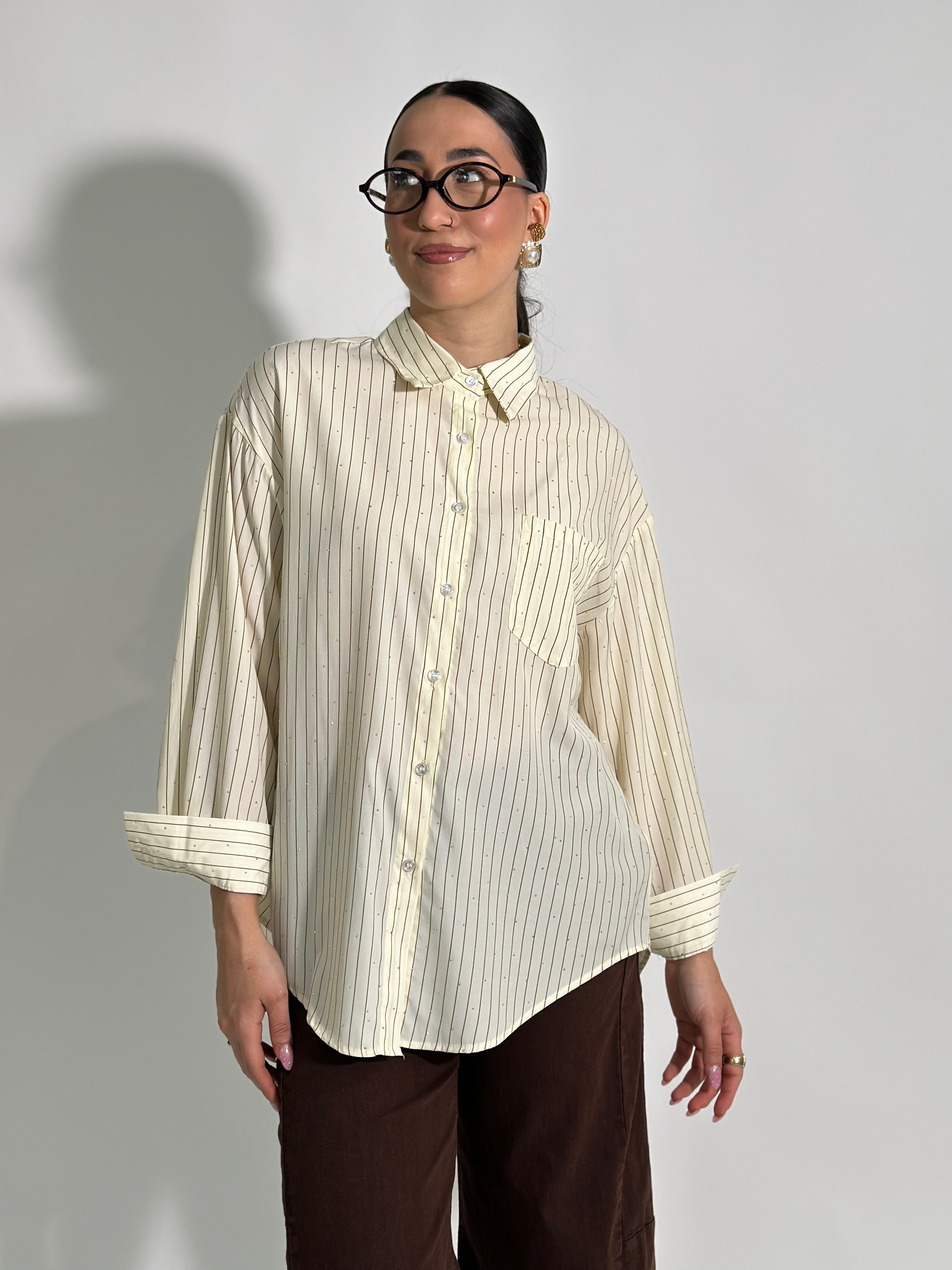 Camicia riga brillantino 17220