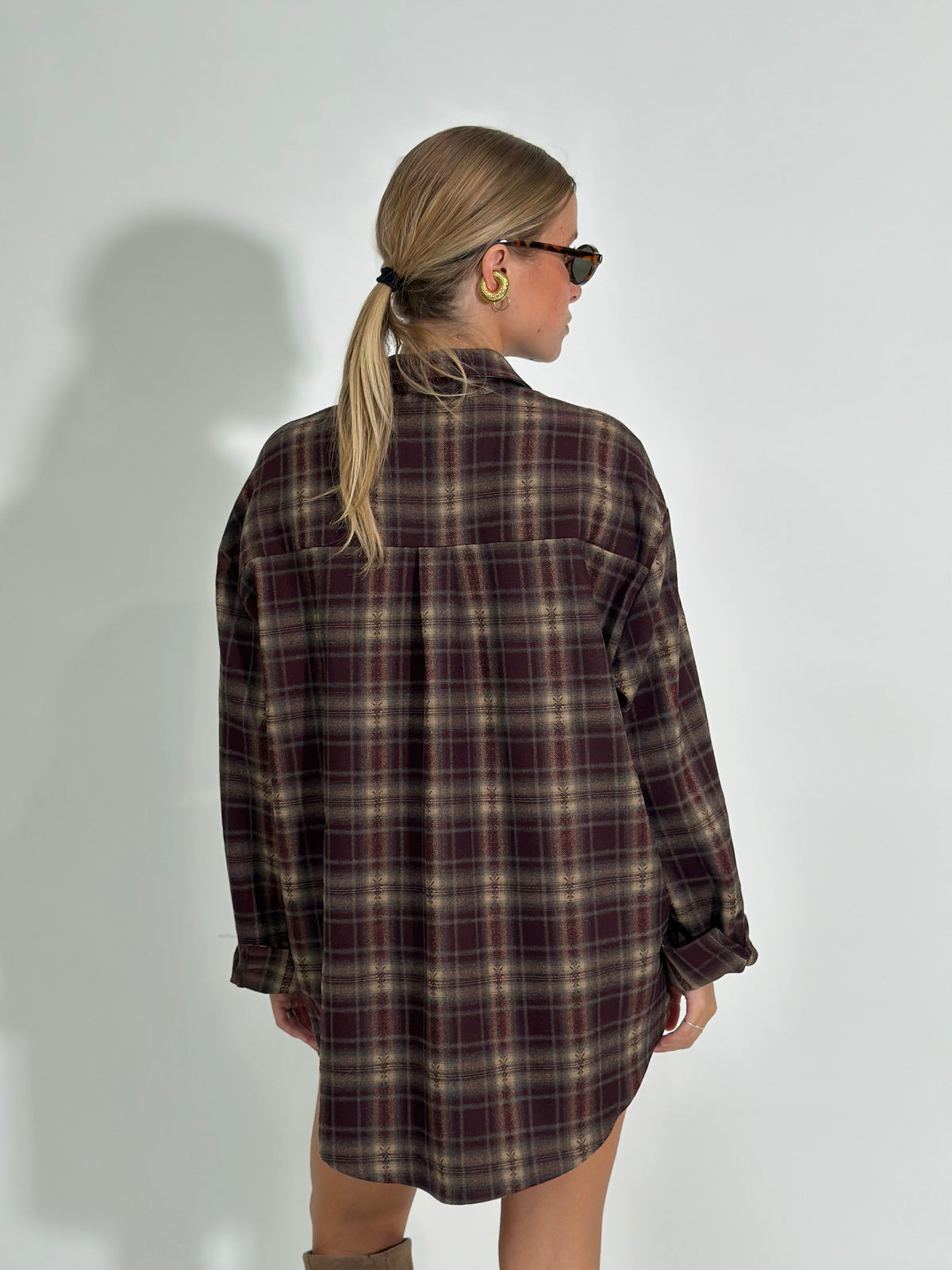 Camicia check cuore 2551