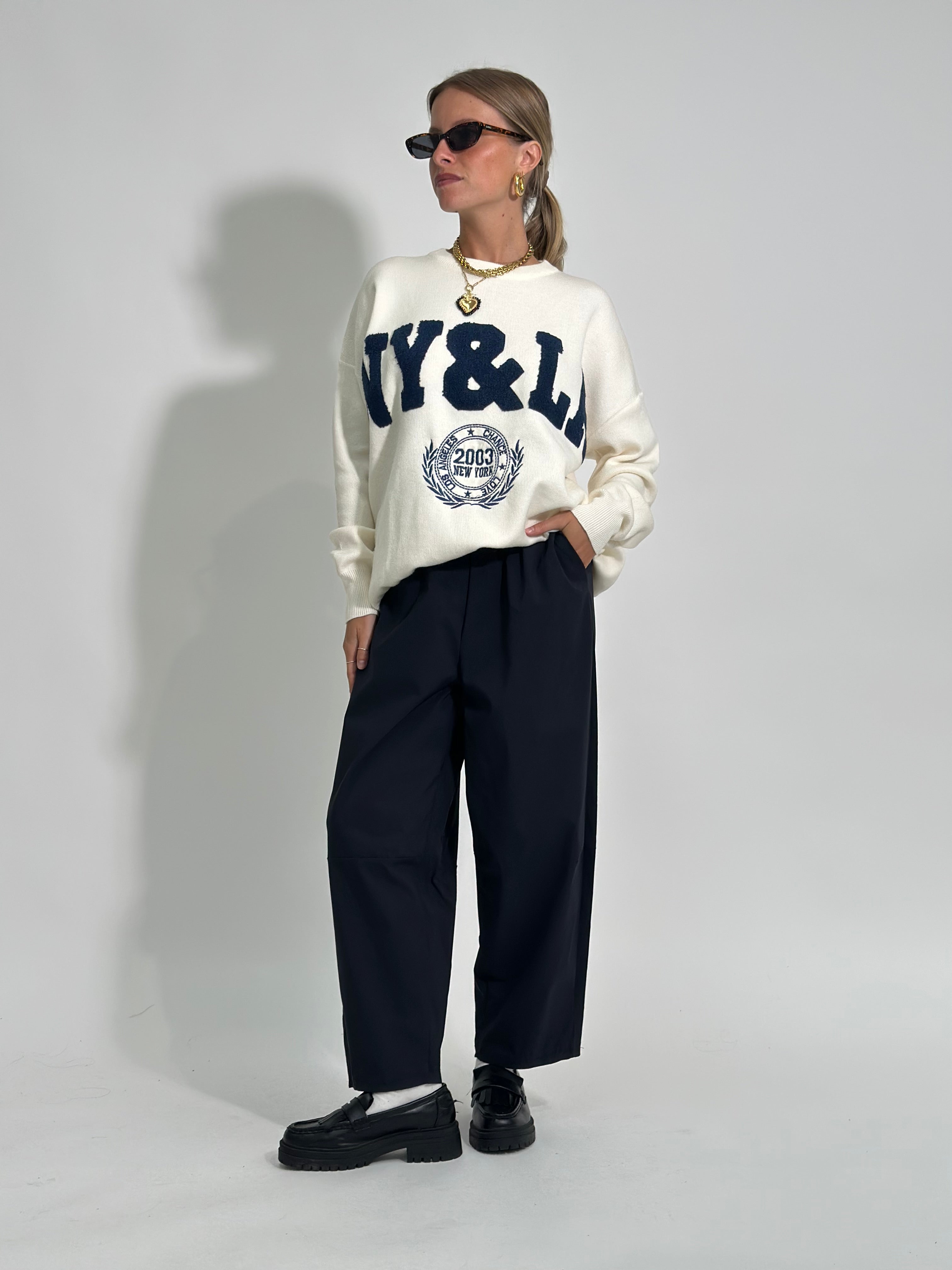 Maglia NY S11127 PANNA