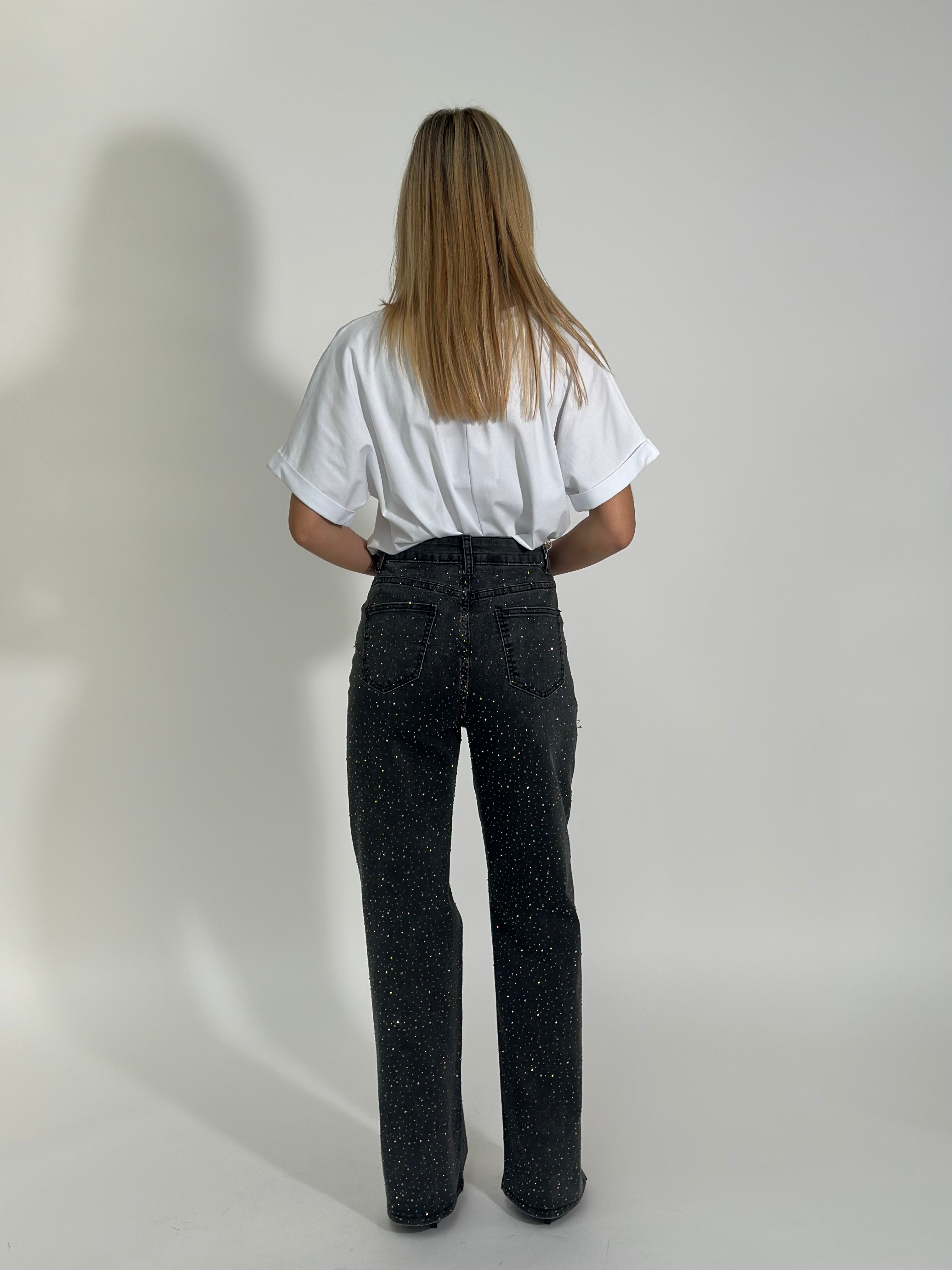 Jeans strass 2515 NERO