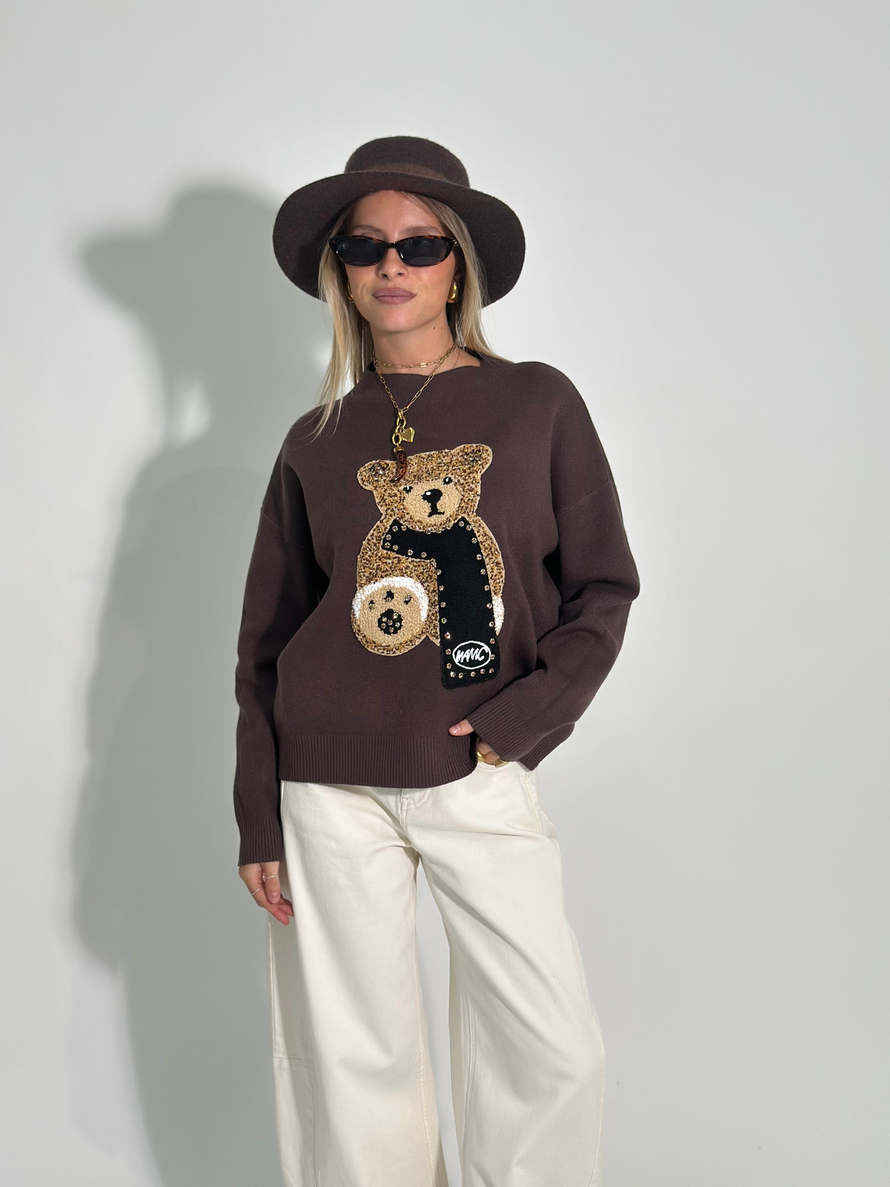 Maglia teddy sciarpa 8089