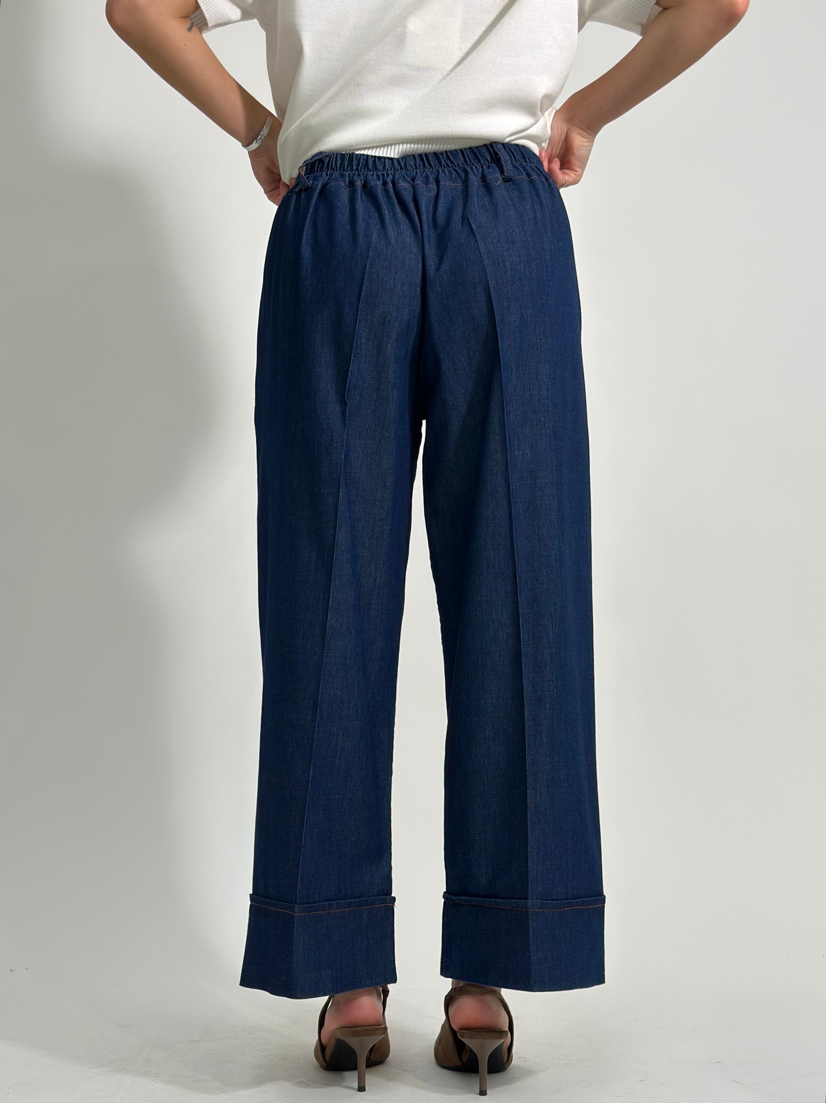 Pantalone Chambray corto 82427
