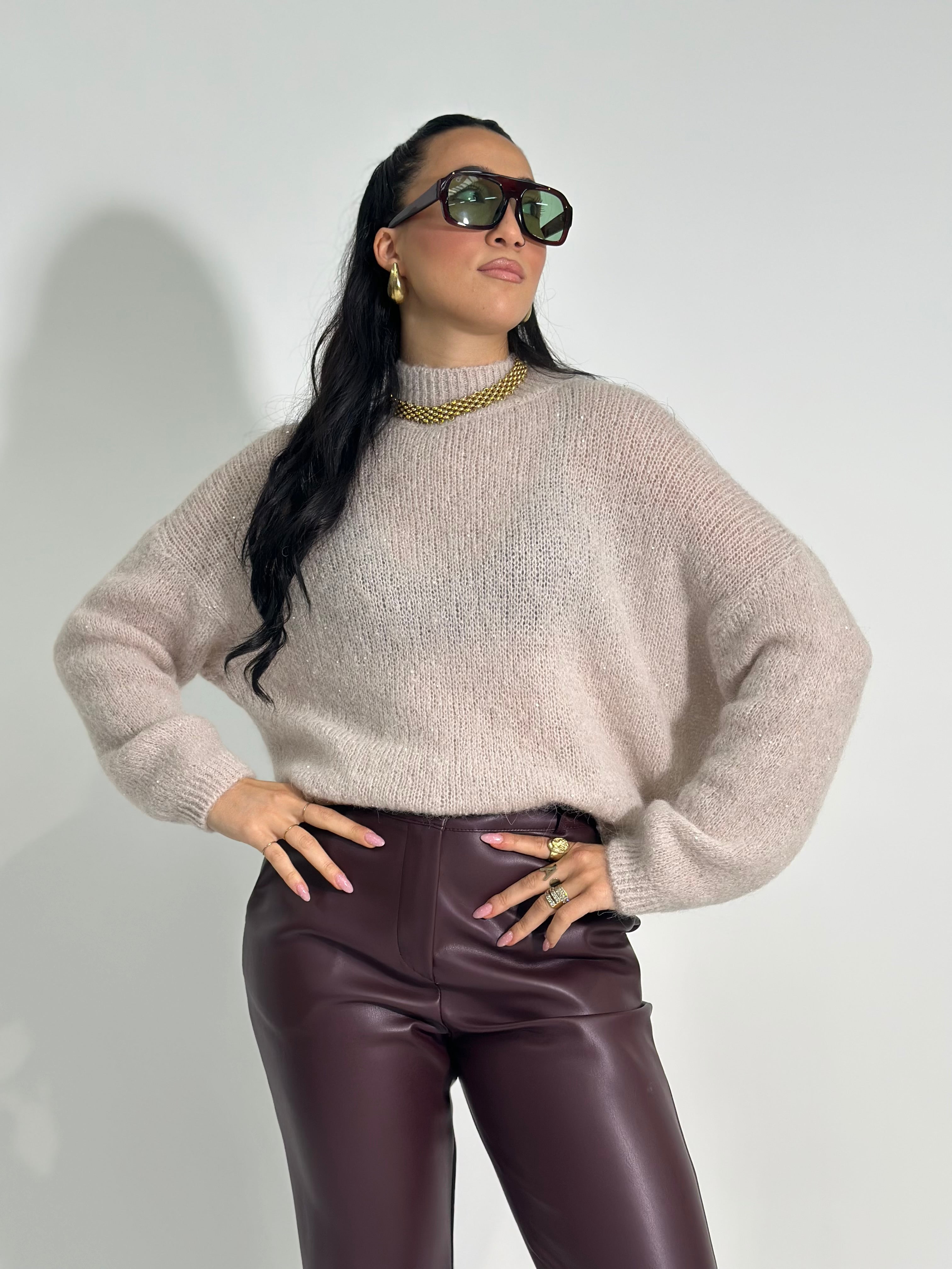 Maglia alpaca paillettes 7731