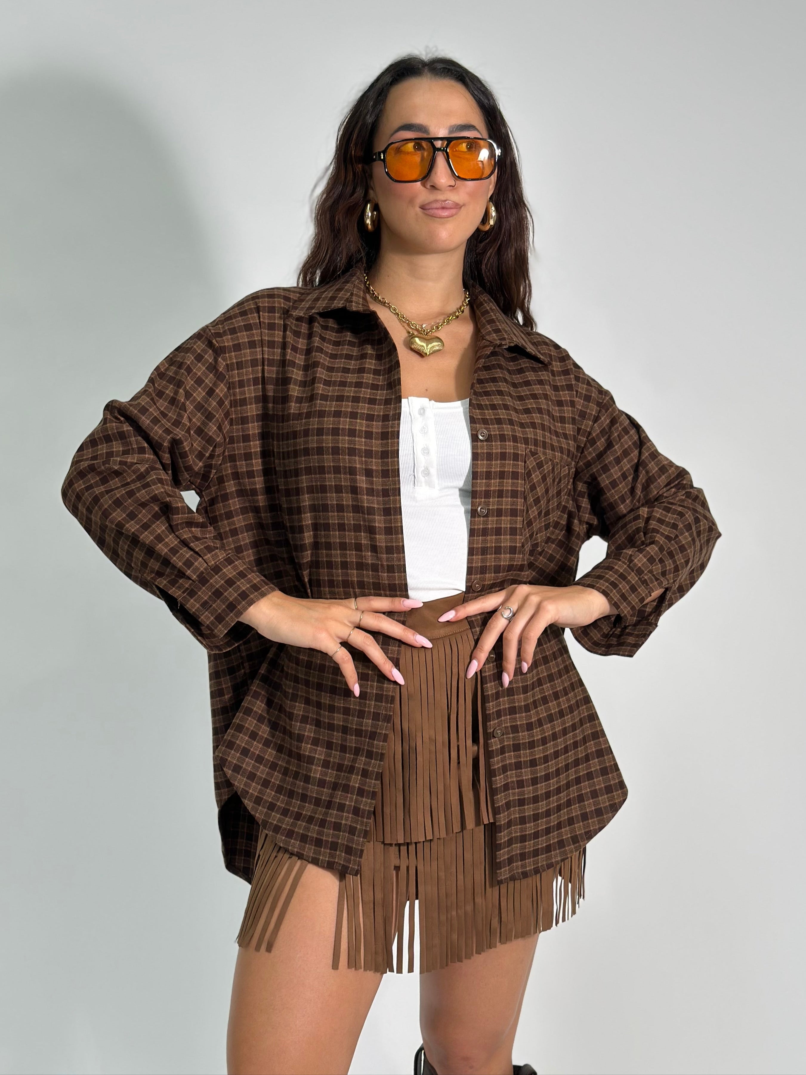 Camicia madras 17176 MORO