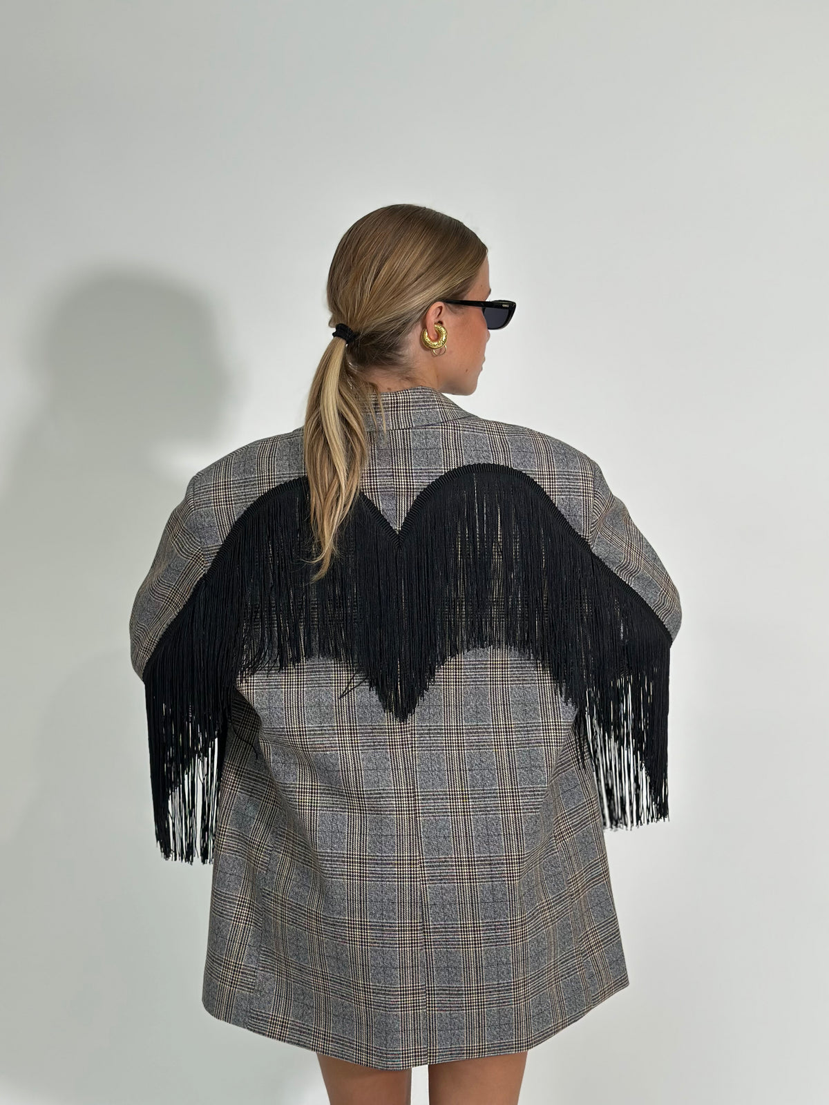Giacca virale tartan Lumina 5936 GRIGIO