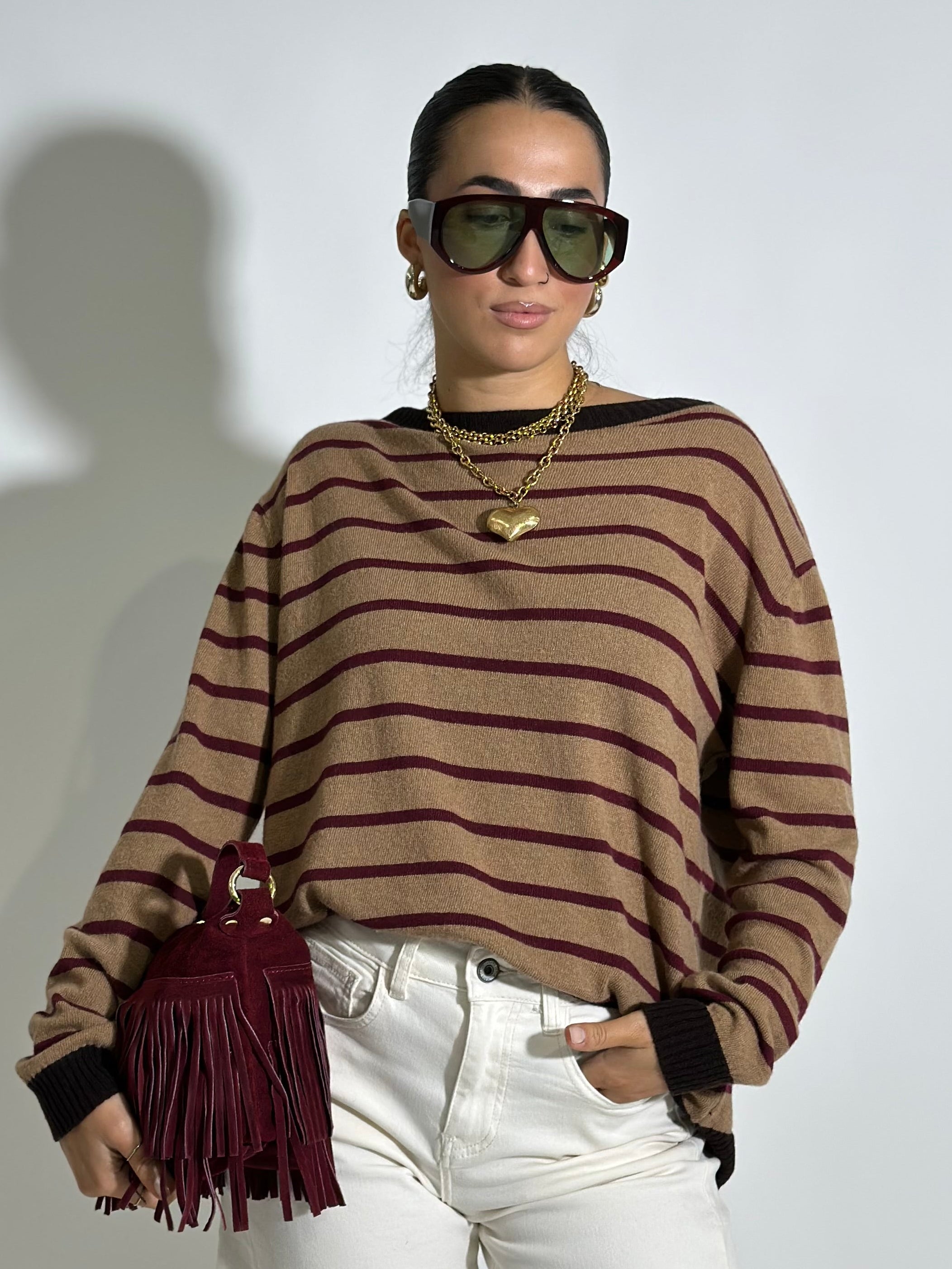 Maglia Cashmere blend 10207 CAMEL