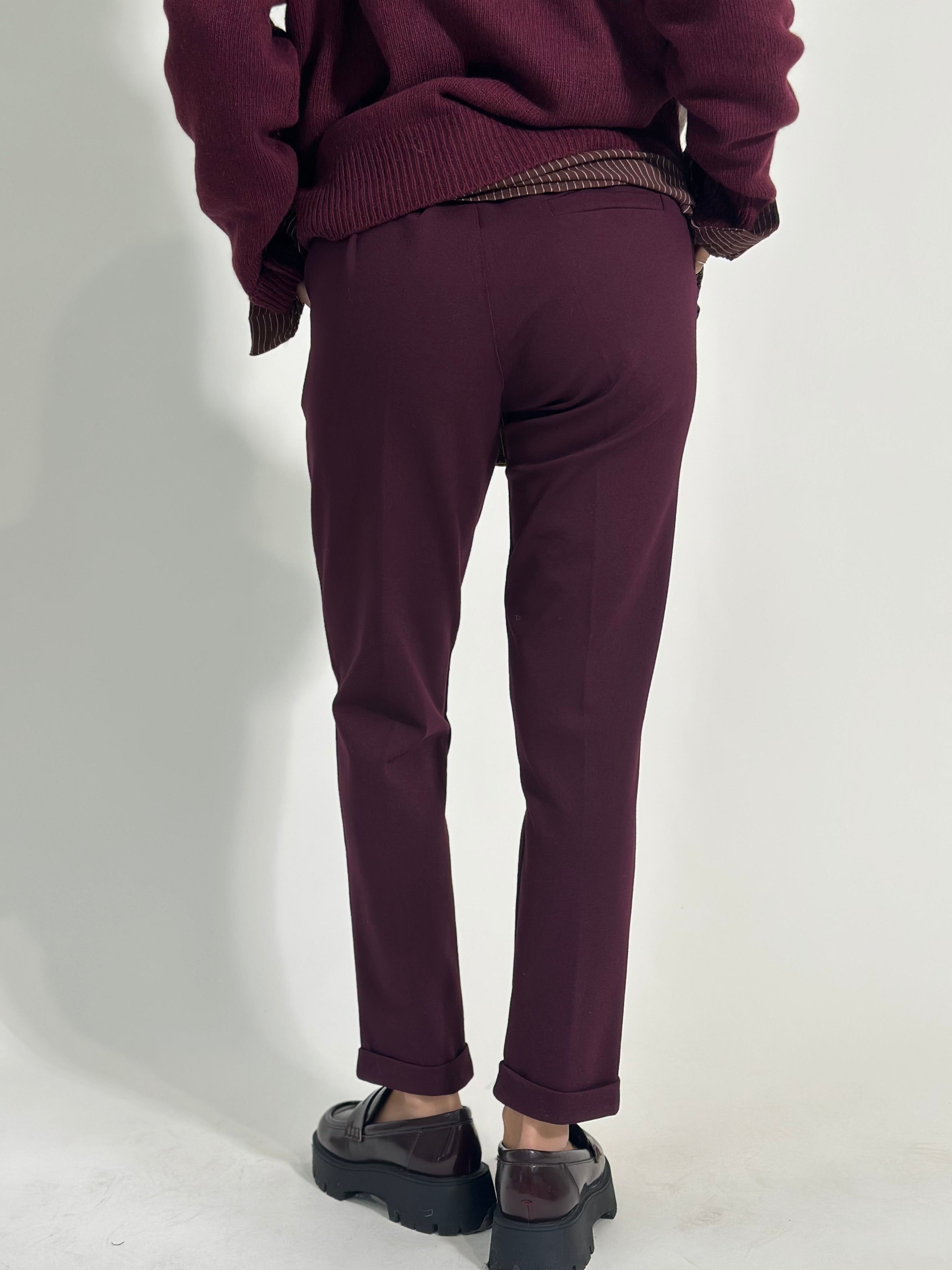Pantalone cuore 5582 BURGUNDY