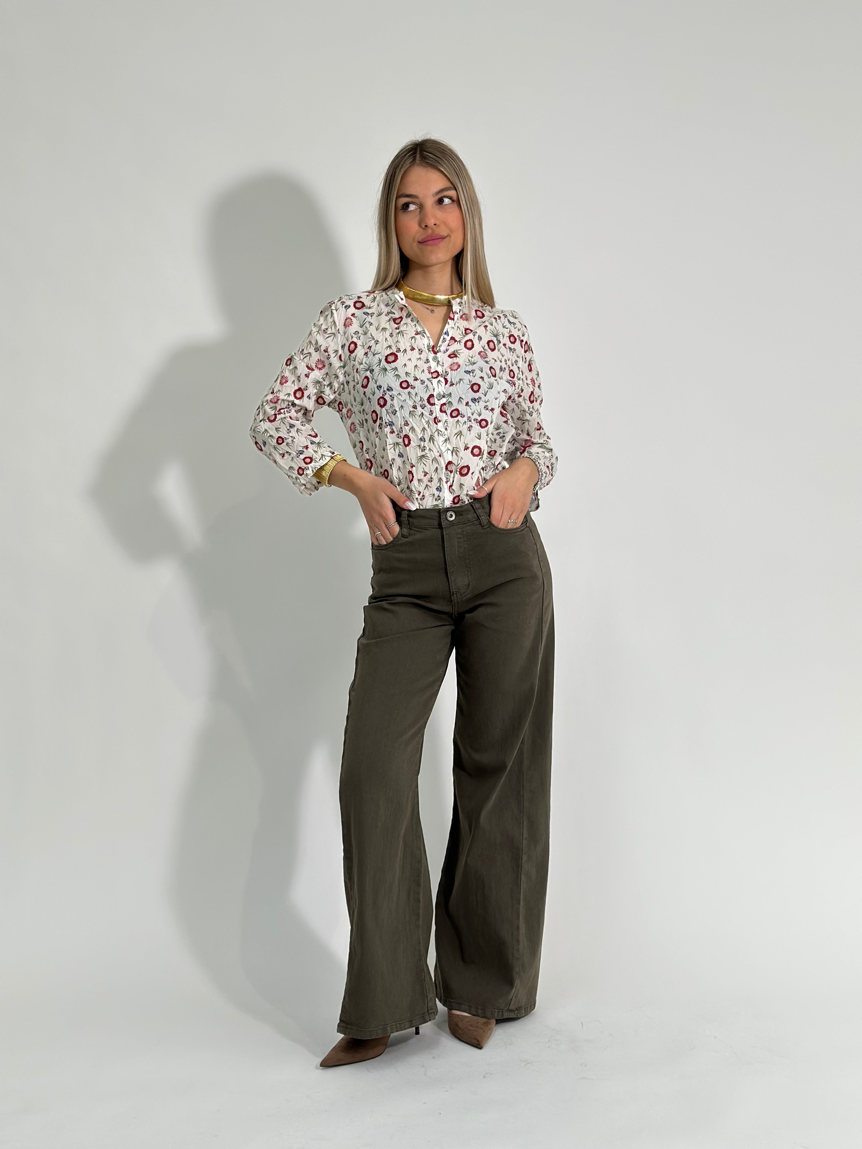 Pantapalazzo denim 9240 VERDE