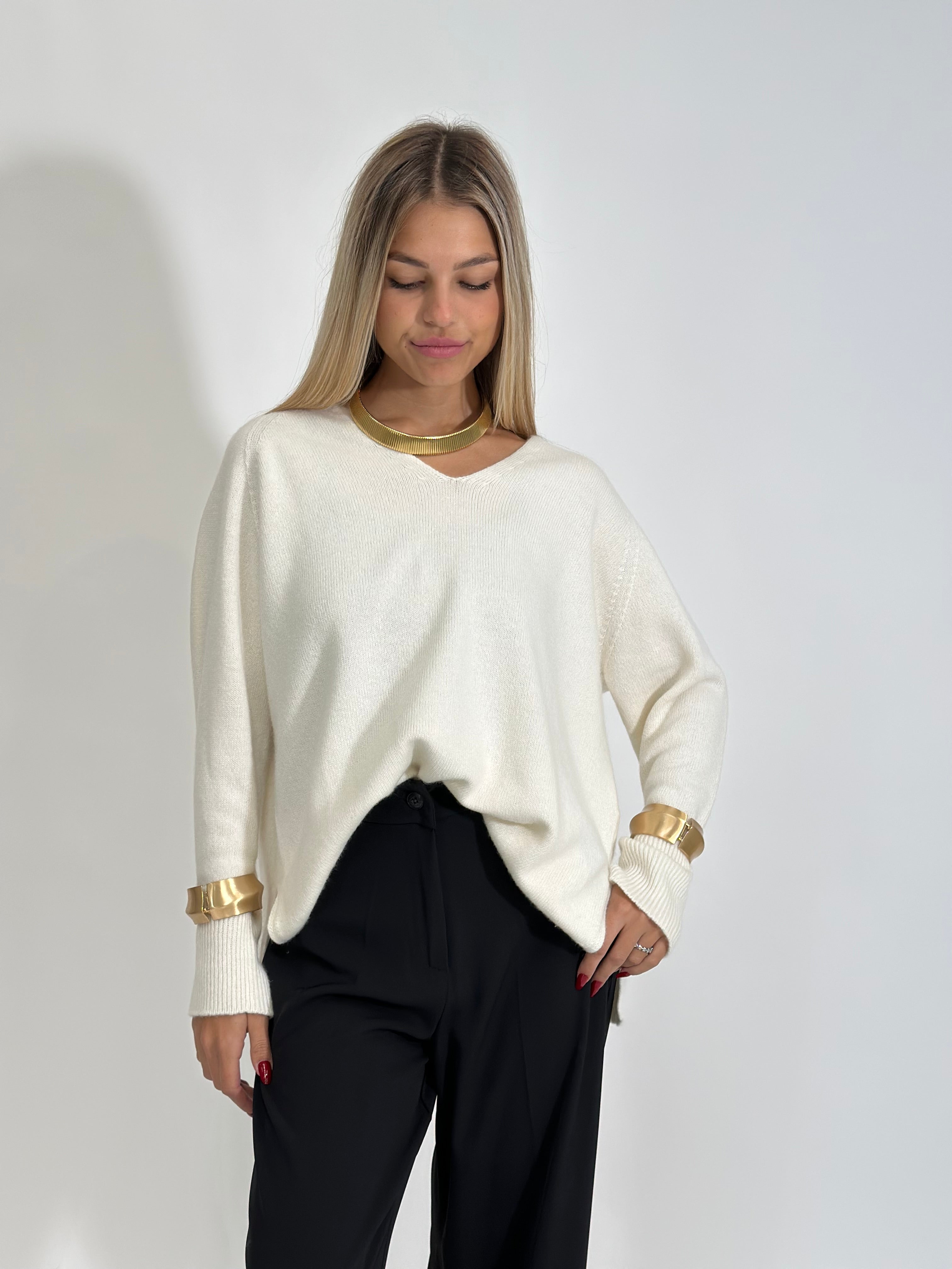 Maglia Cashmere 6617 PANNA