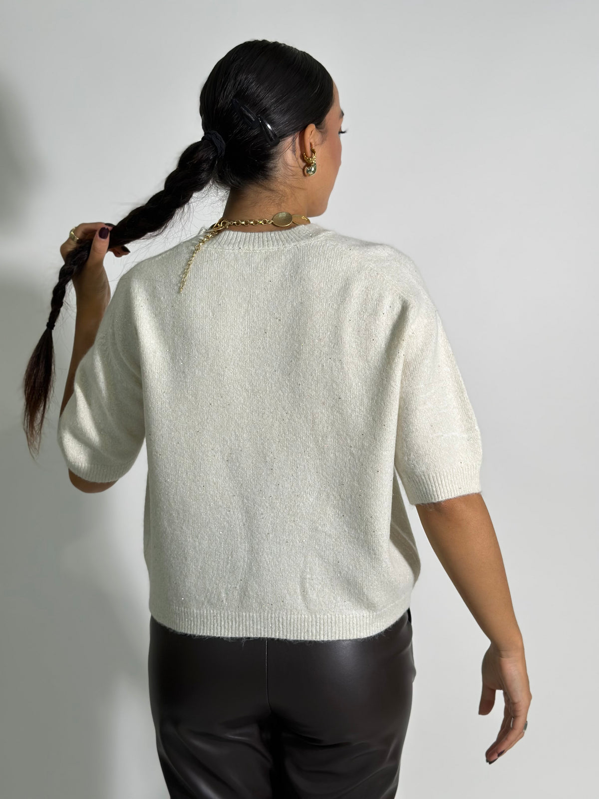 Maglia scatoletta lurex 7398