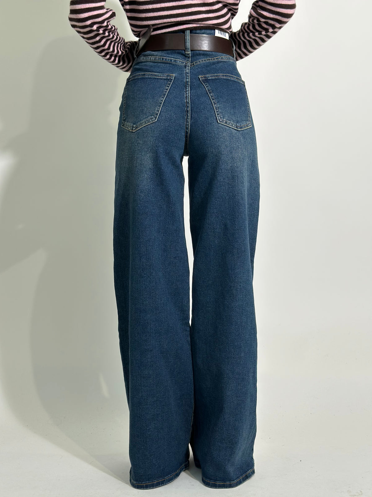 Jeans a palazzo FB107 BLU