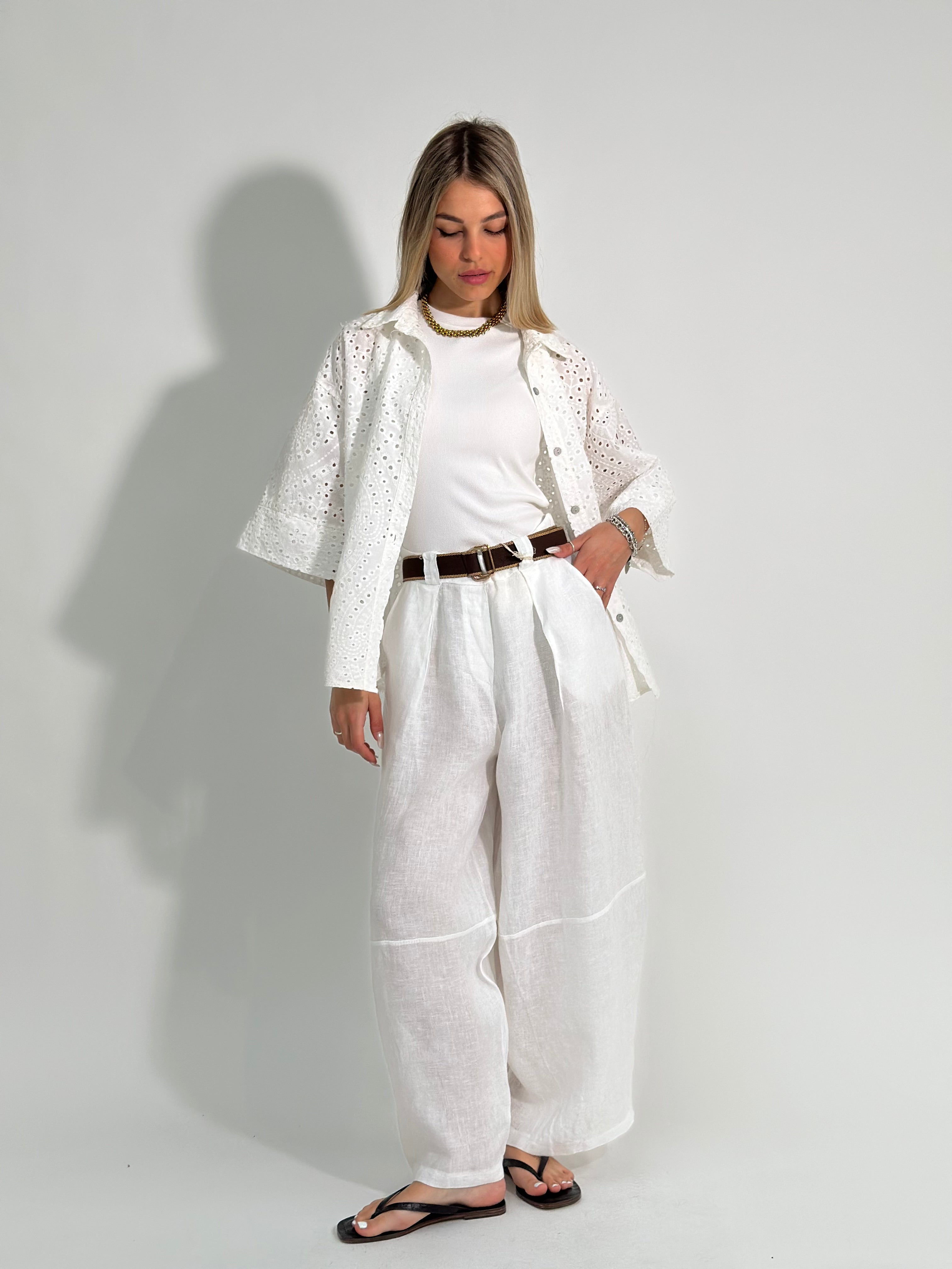 Pantalone lino baloon 5159