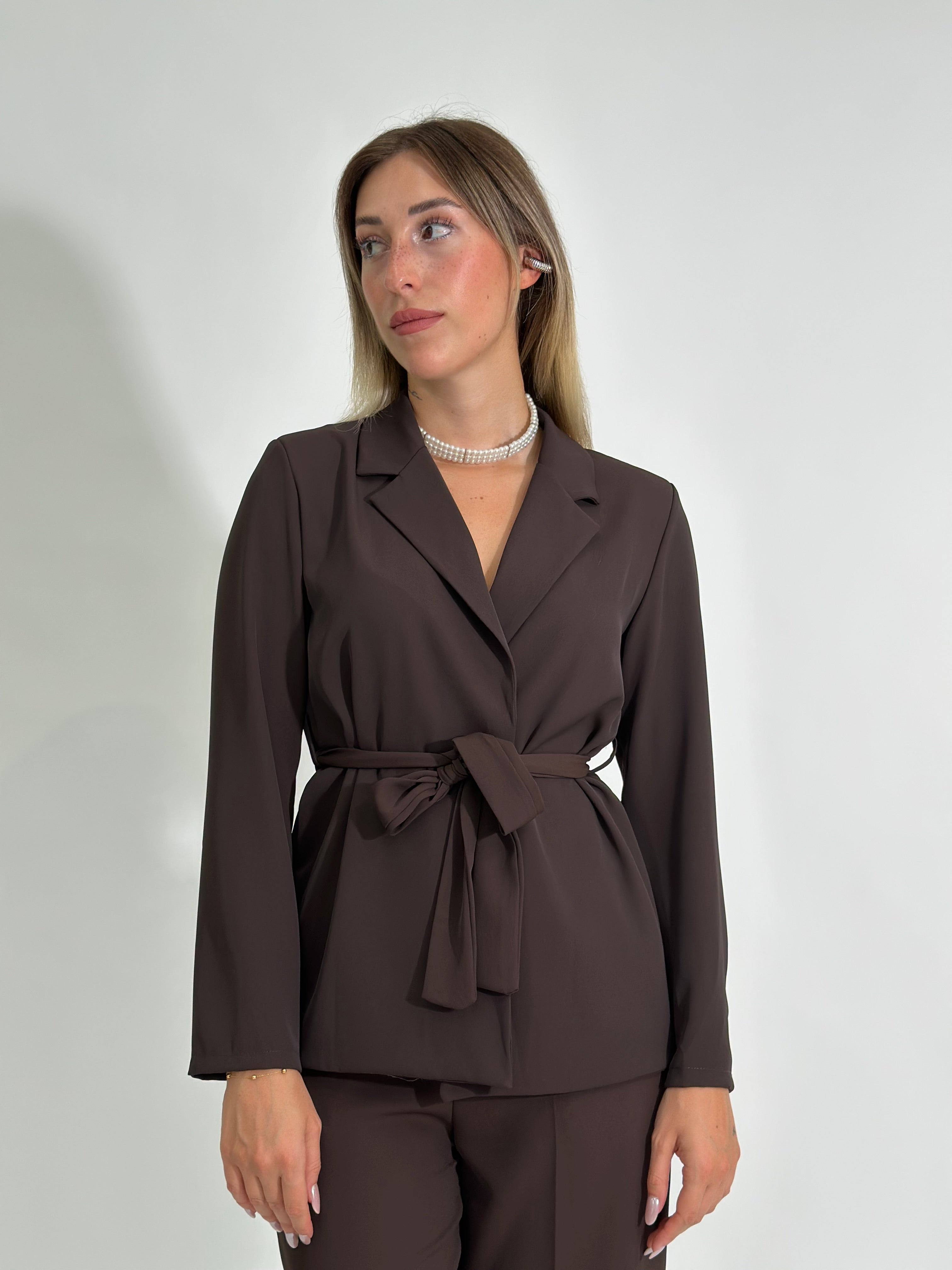 Giacca fluido 6329 MORO