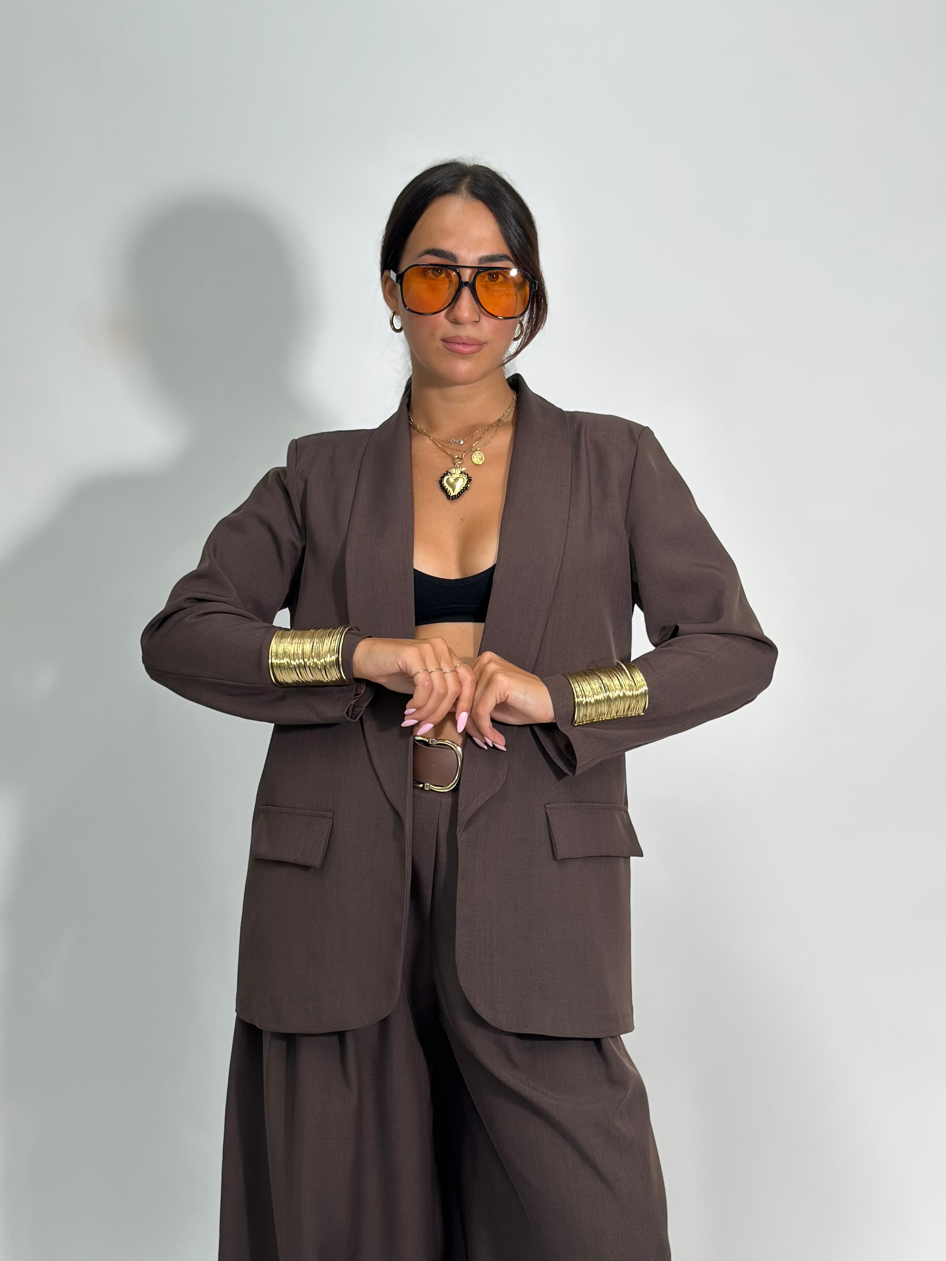 Giacca reverse 25433 MARRONE