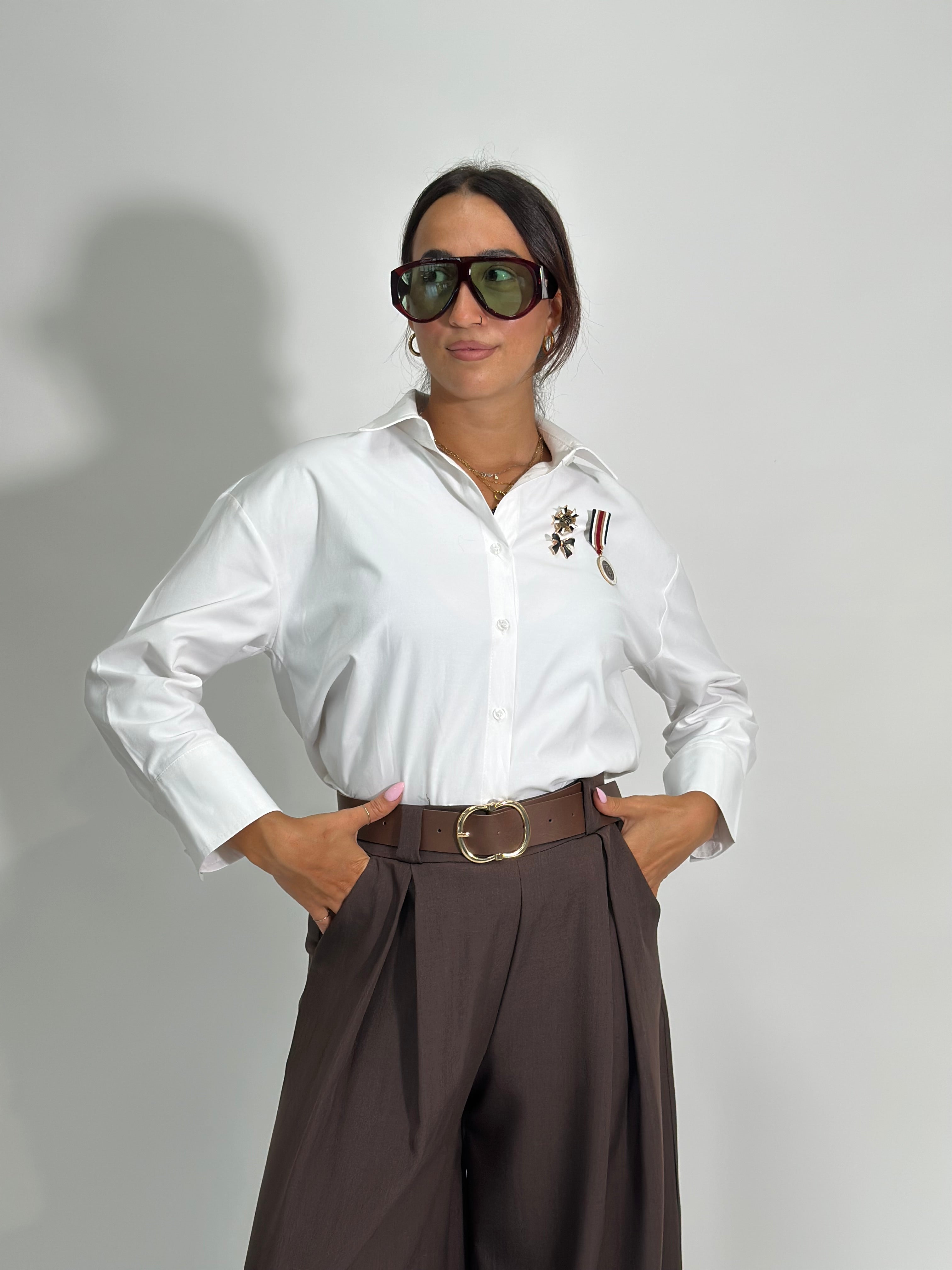 Camicia spille 707 BIANCO