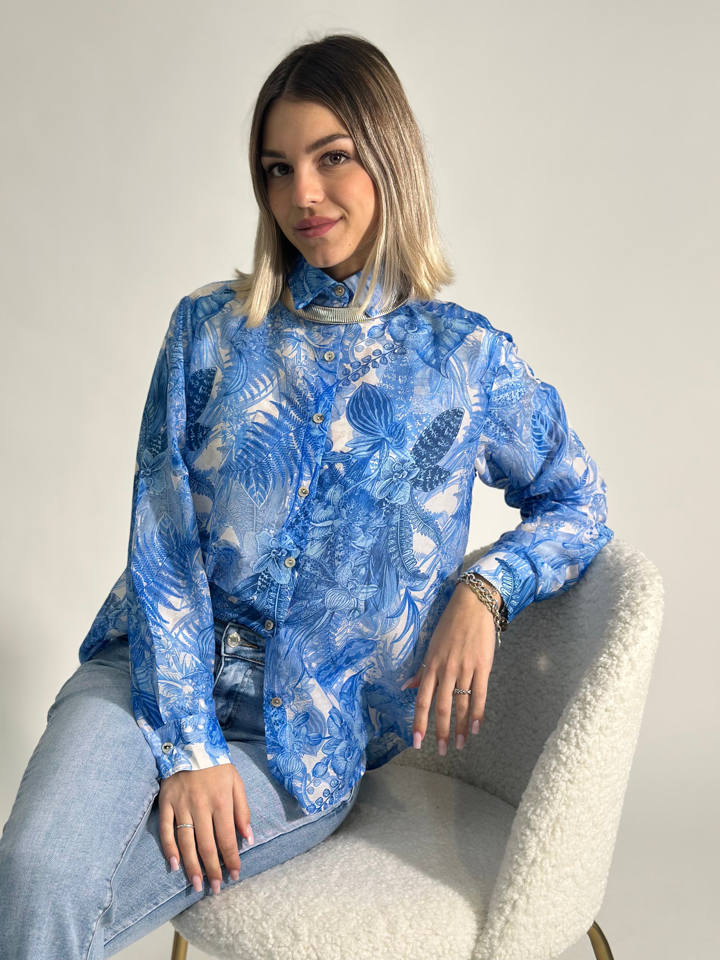 Camicia misto seta T1510