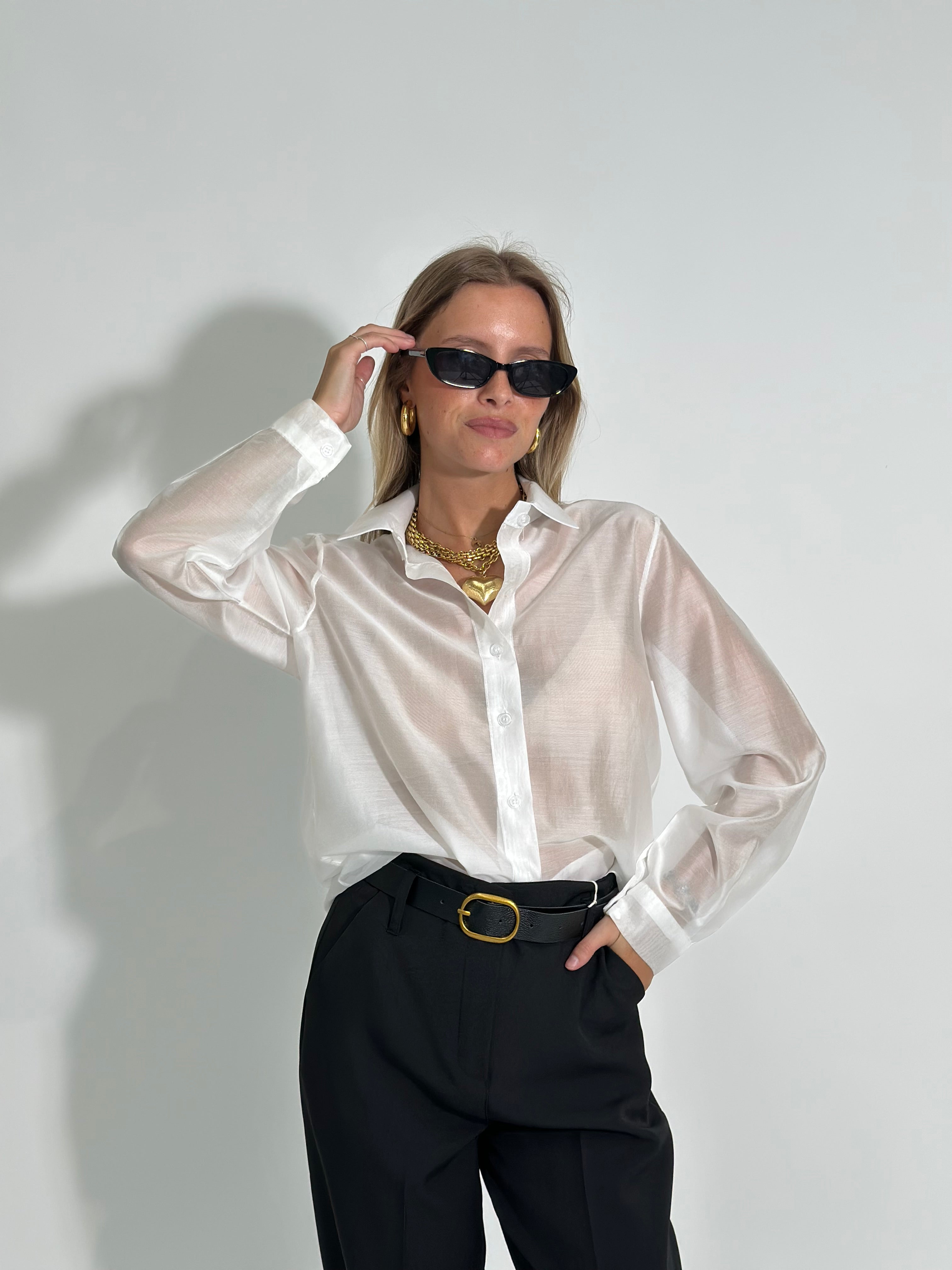 Camicia tencel 7988 BIANCO