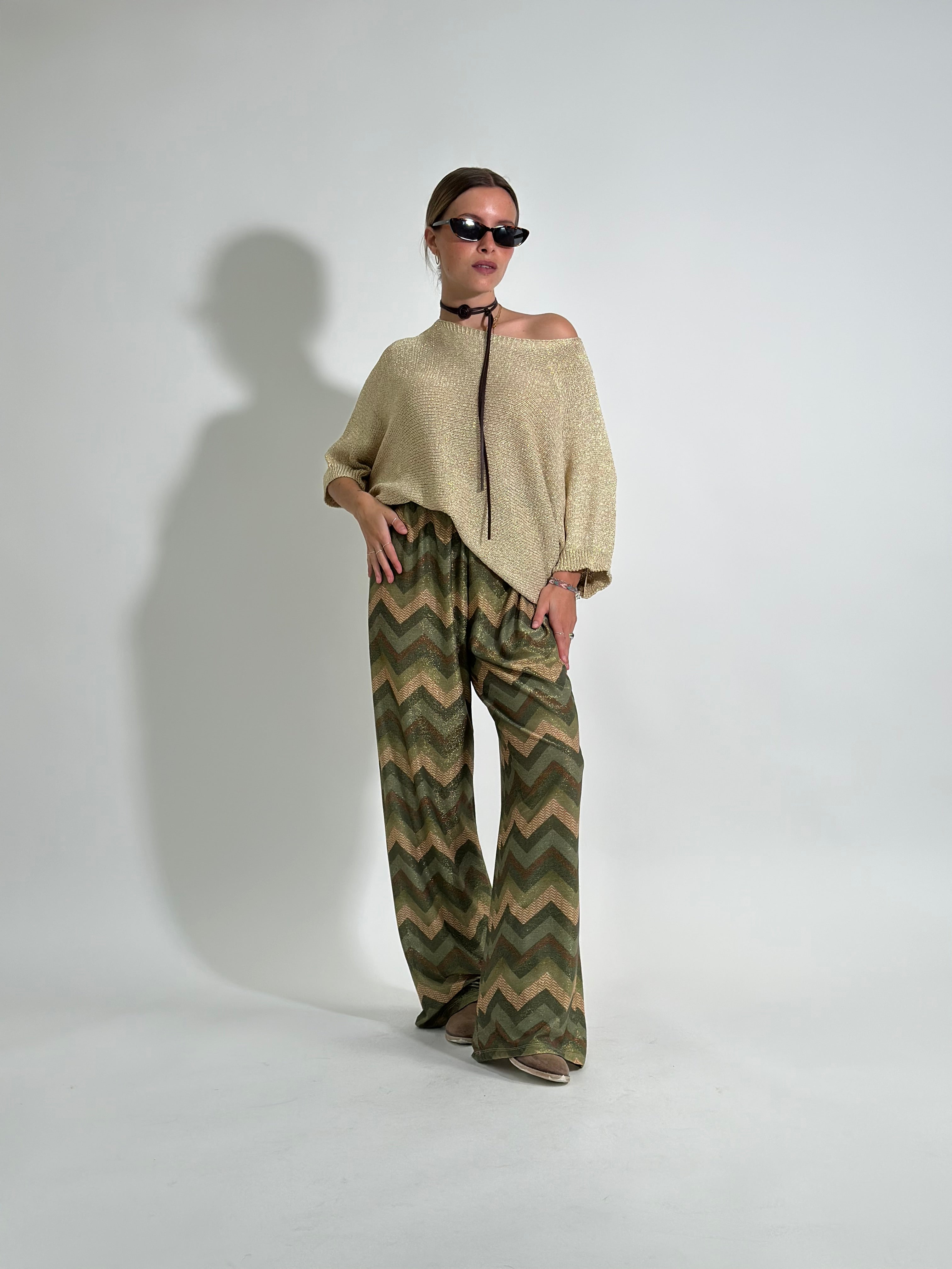 Pantalone lurex 1795 VERDE