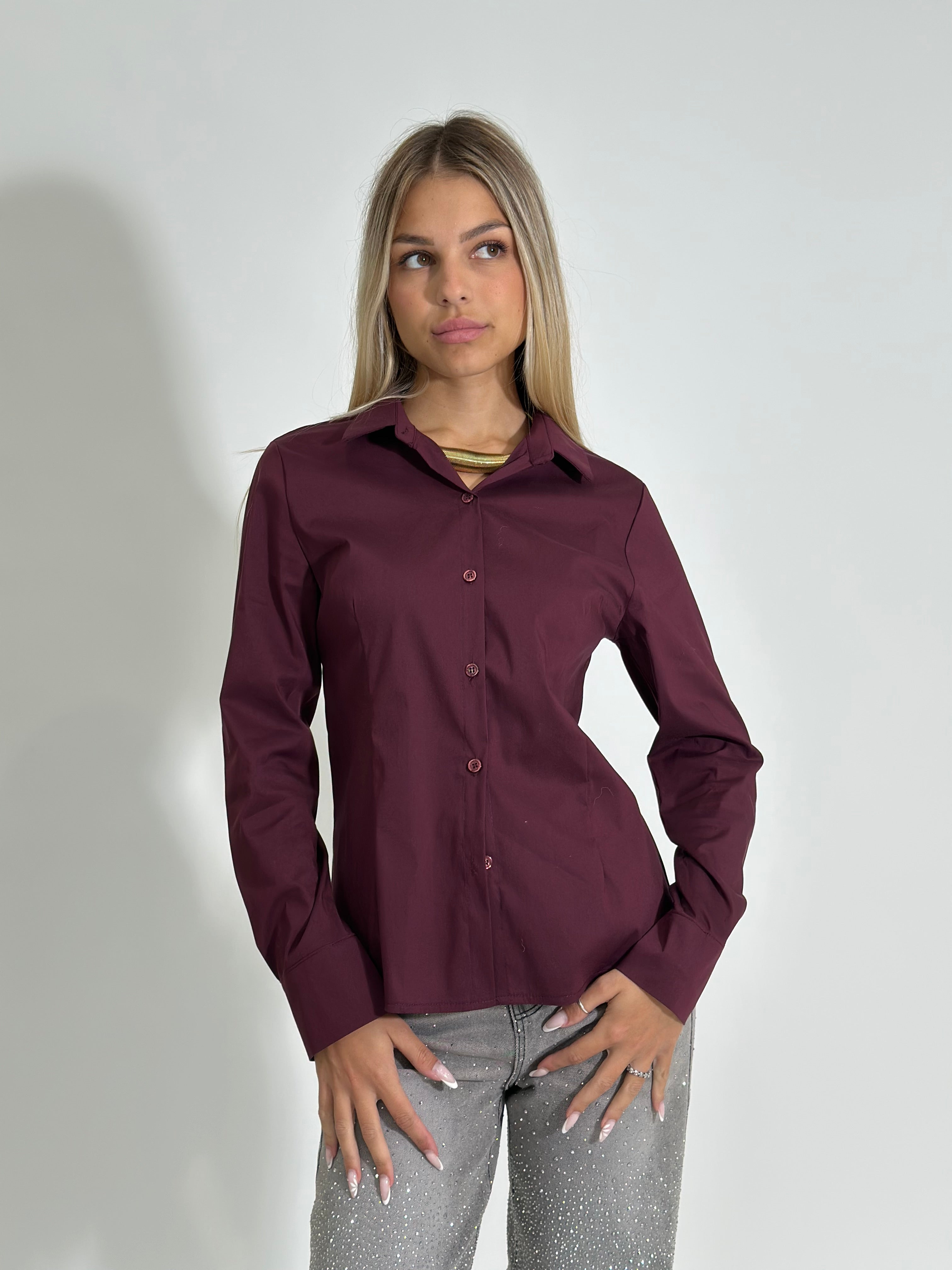 Camicia 6036 BURGUNDY