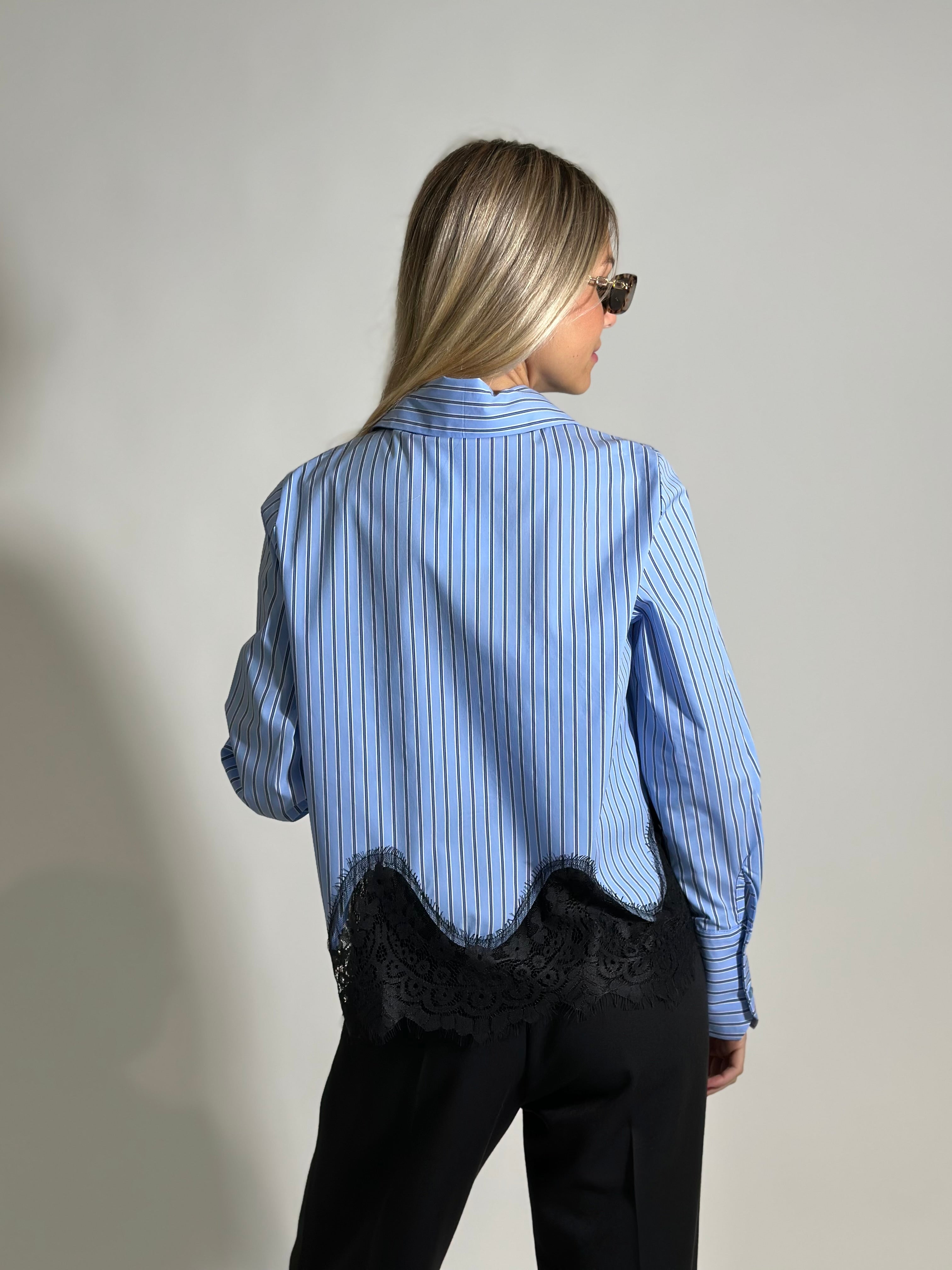 Camicia bastoncino pizzo 4793-R