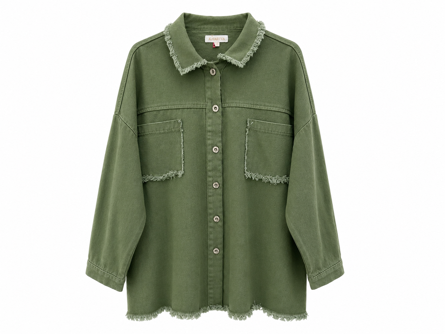 Giacca denim je suis iconic MC038J VERDE MILITARE