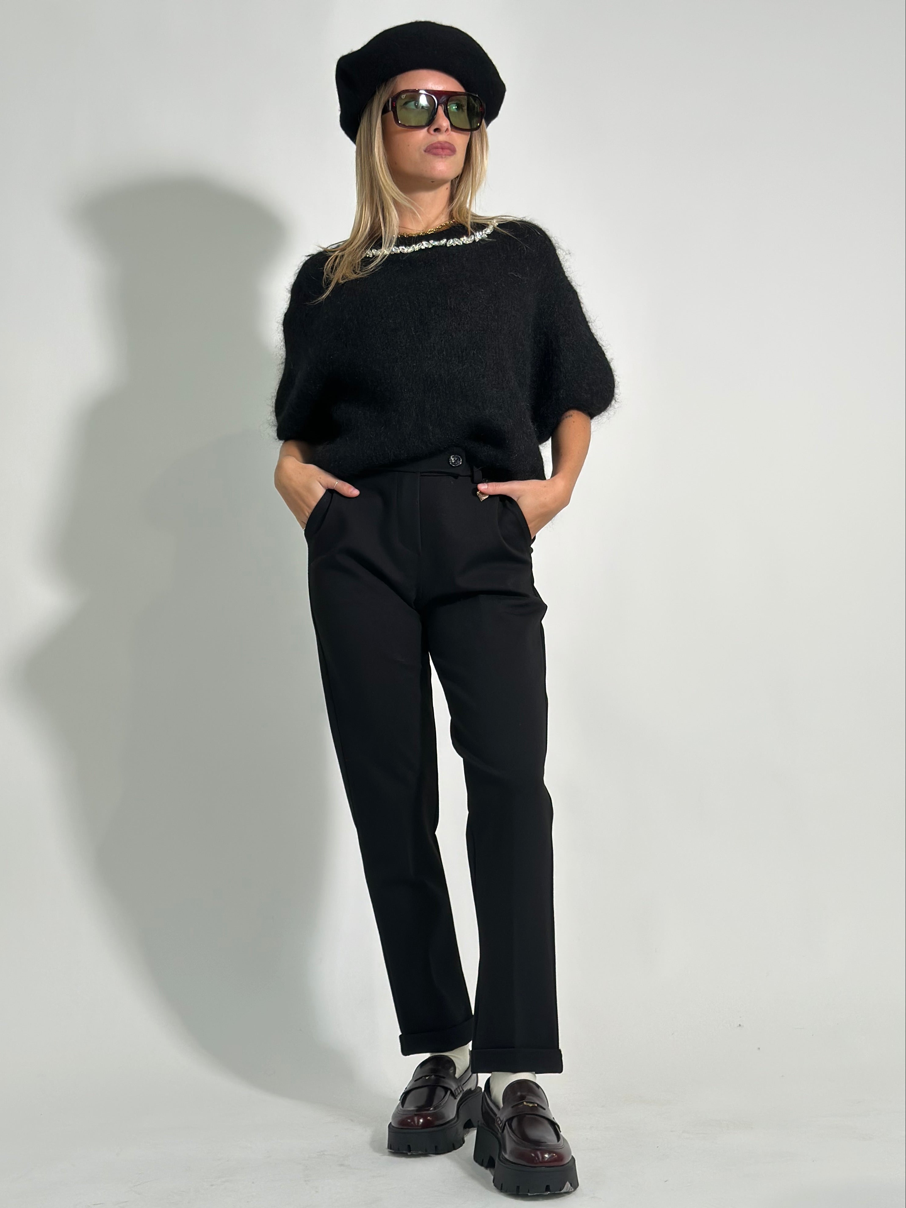 Pantalone cuore 5582 NERO