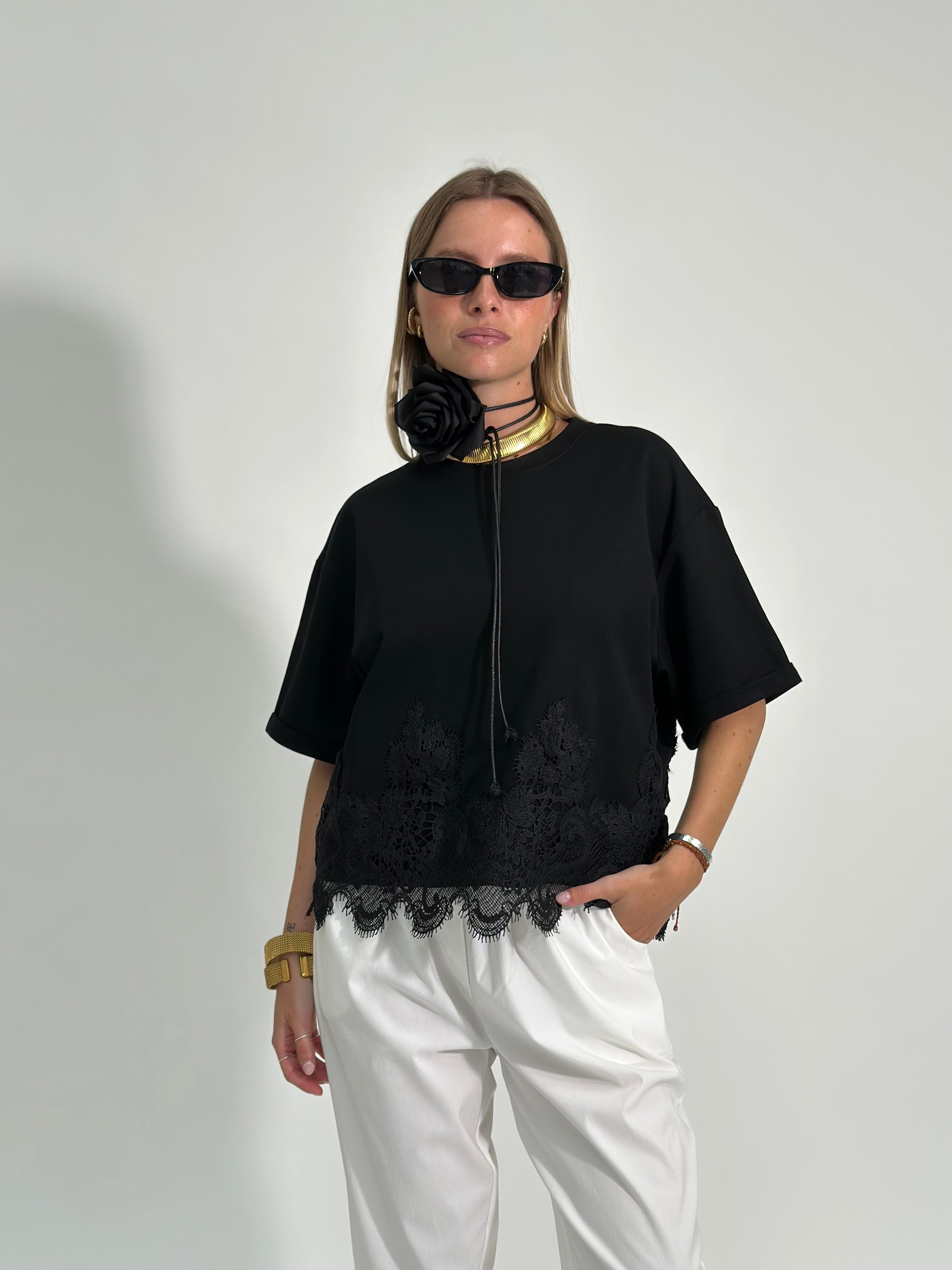 Maglia pizzo F6552