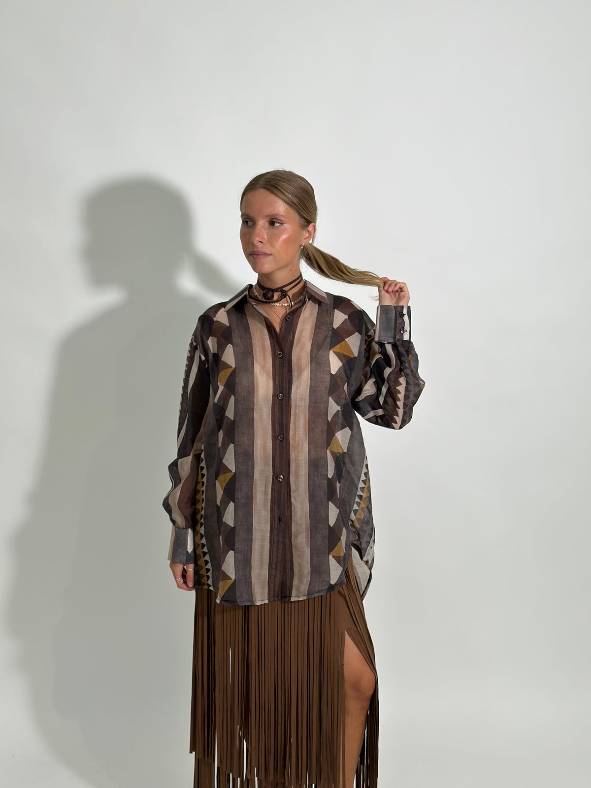 Camicia fantasia 6617 MORO