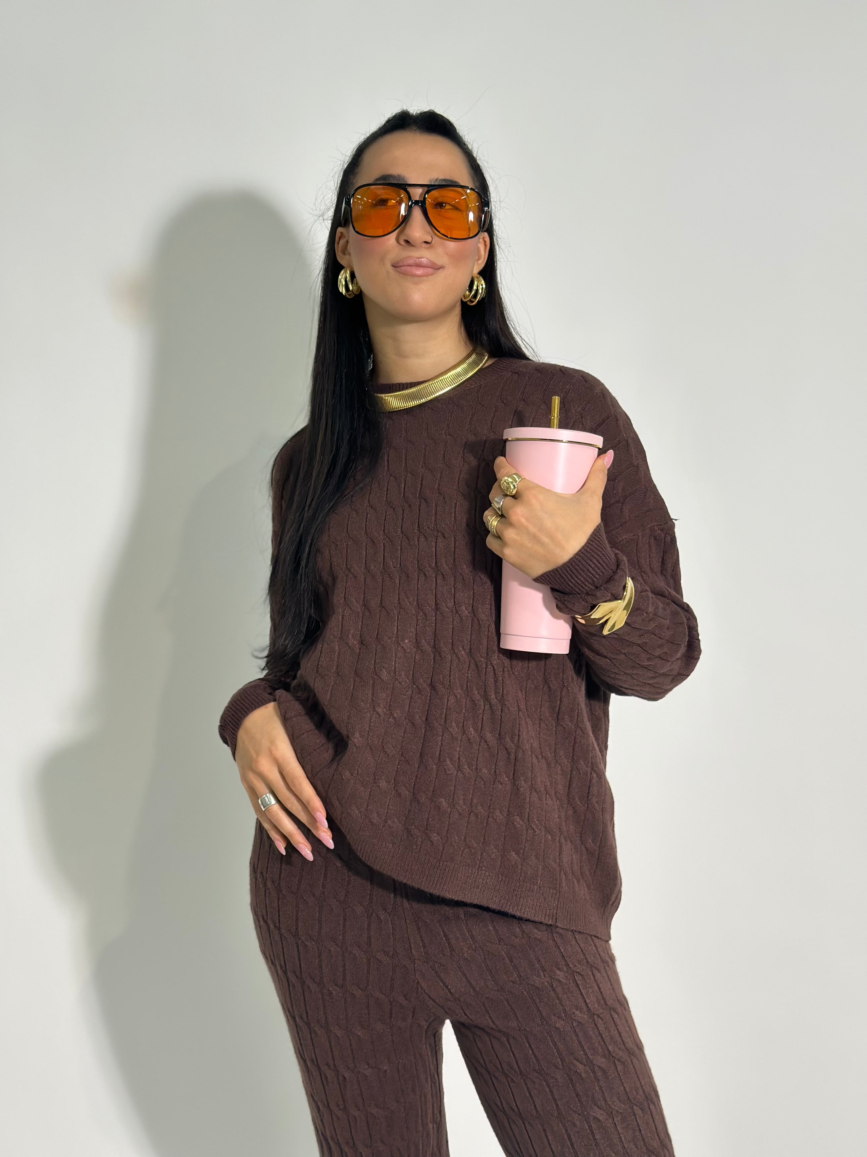 Completo maglia treccia QF9876 3+1 OMAGGIO