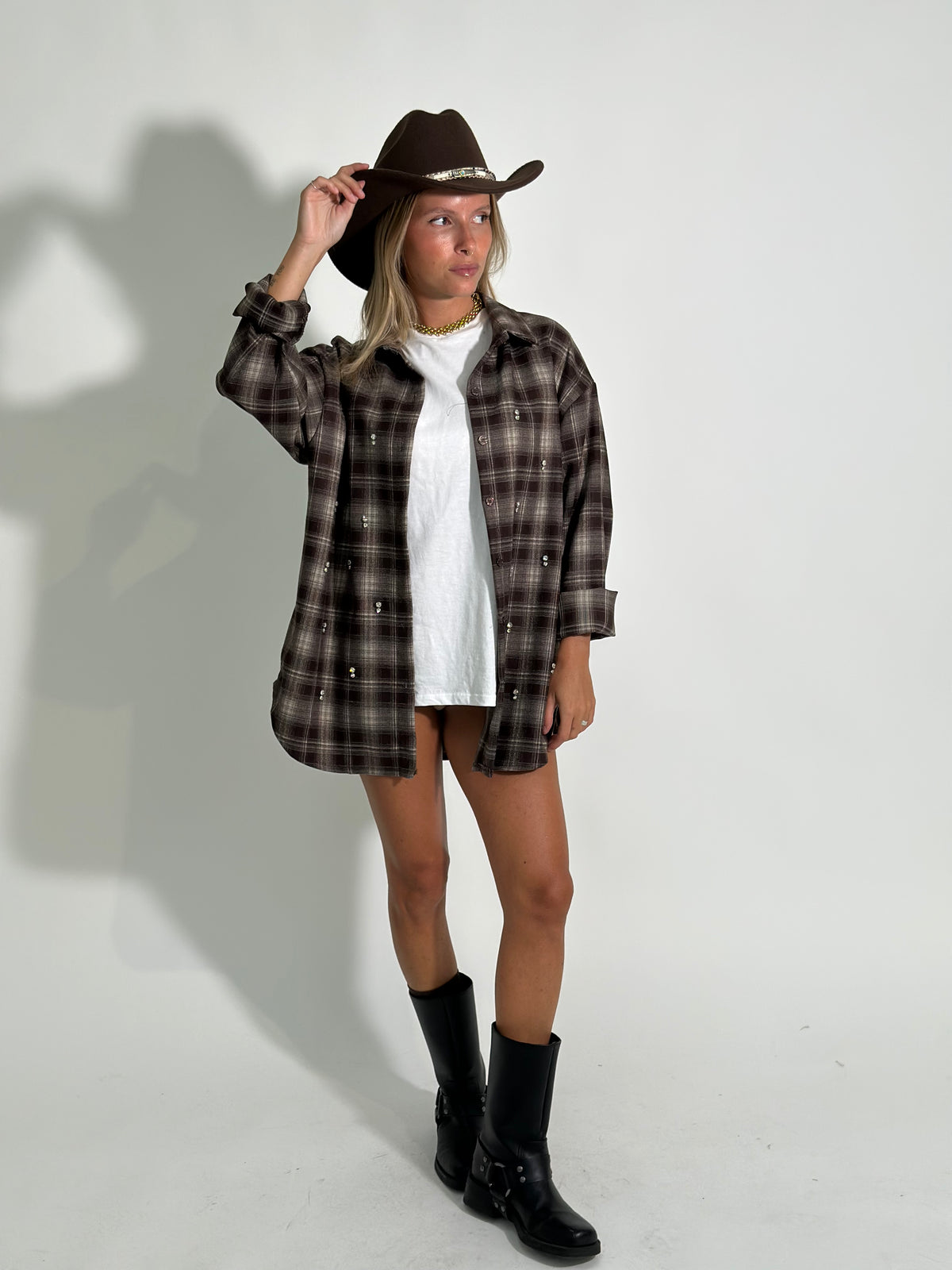 Camicia check gioiello 16277