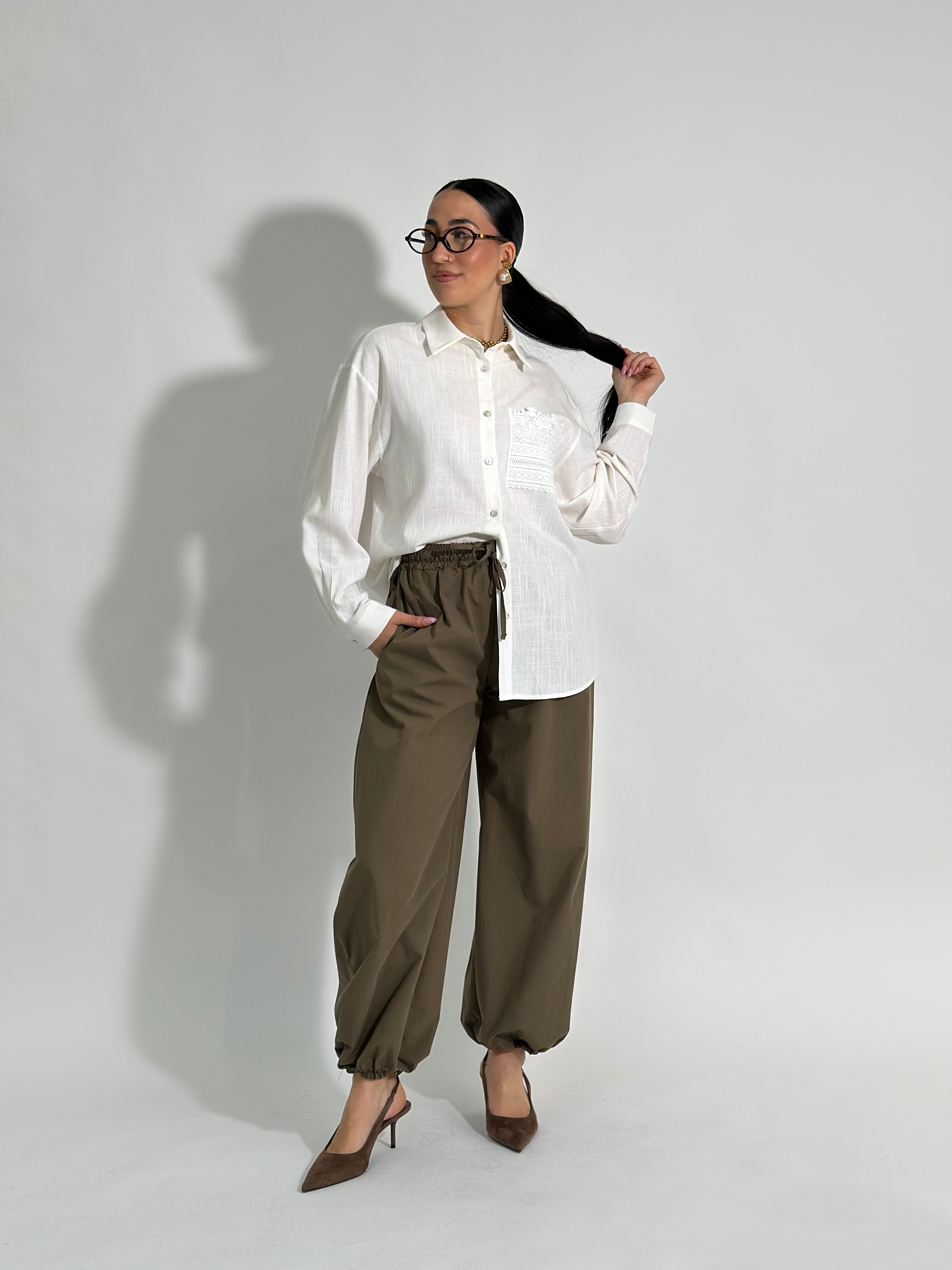 Pantalone jogger 28323 VERDE