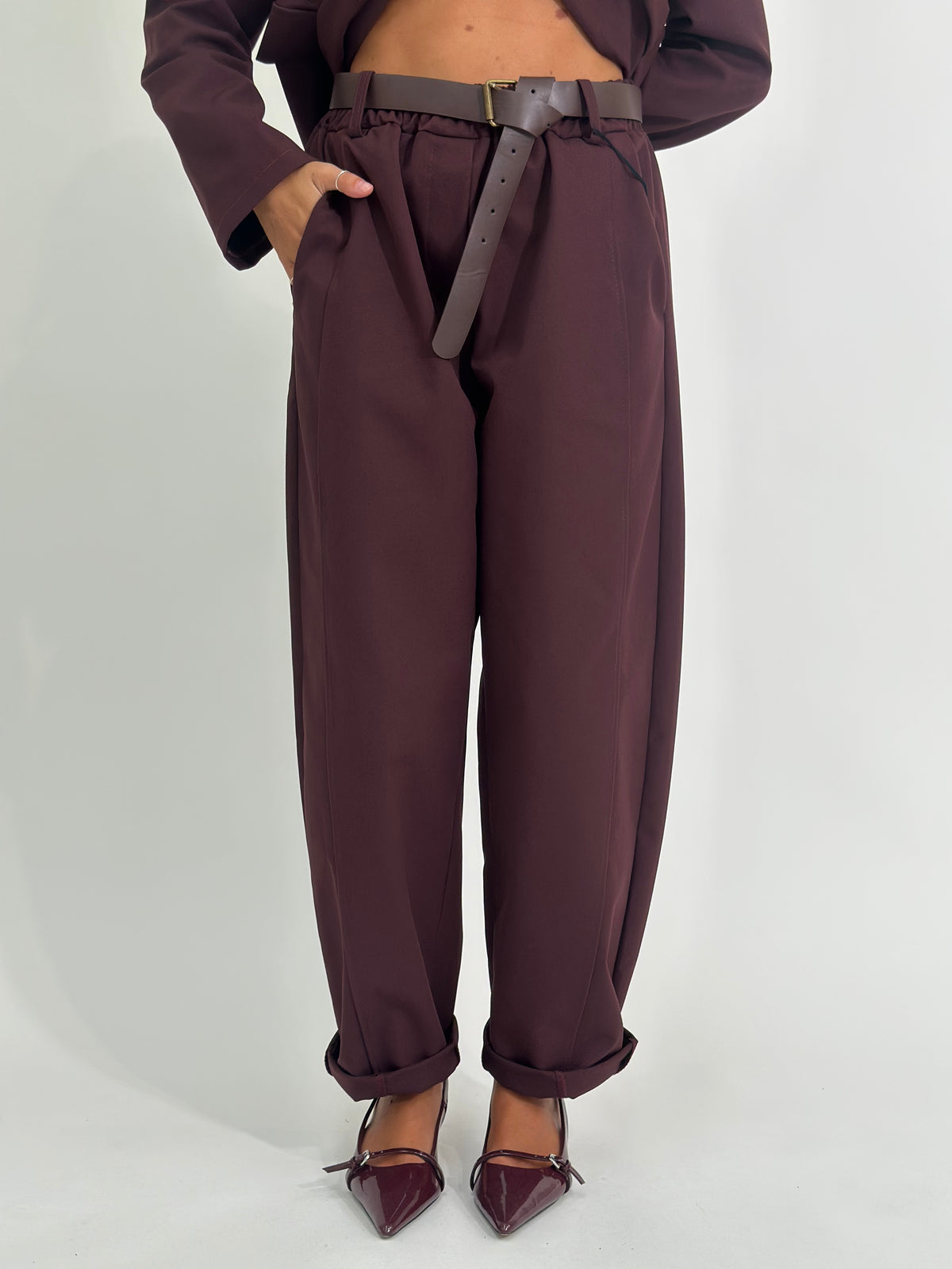 Pantalone baloon 28775 BURGUNDY
