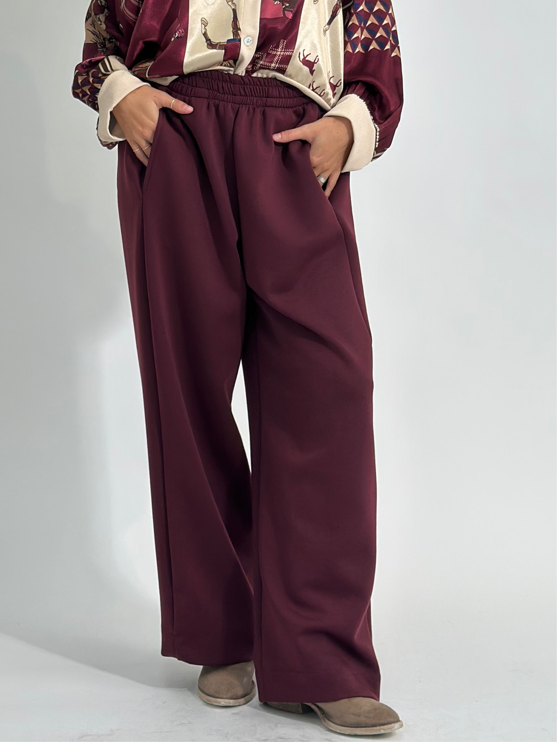 Pantalone 7279 BURGUNDY