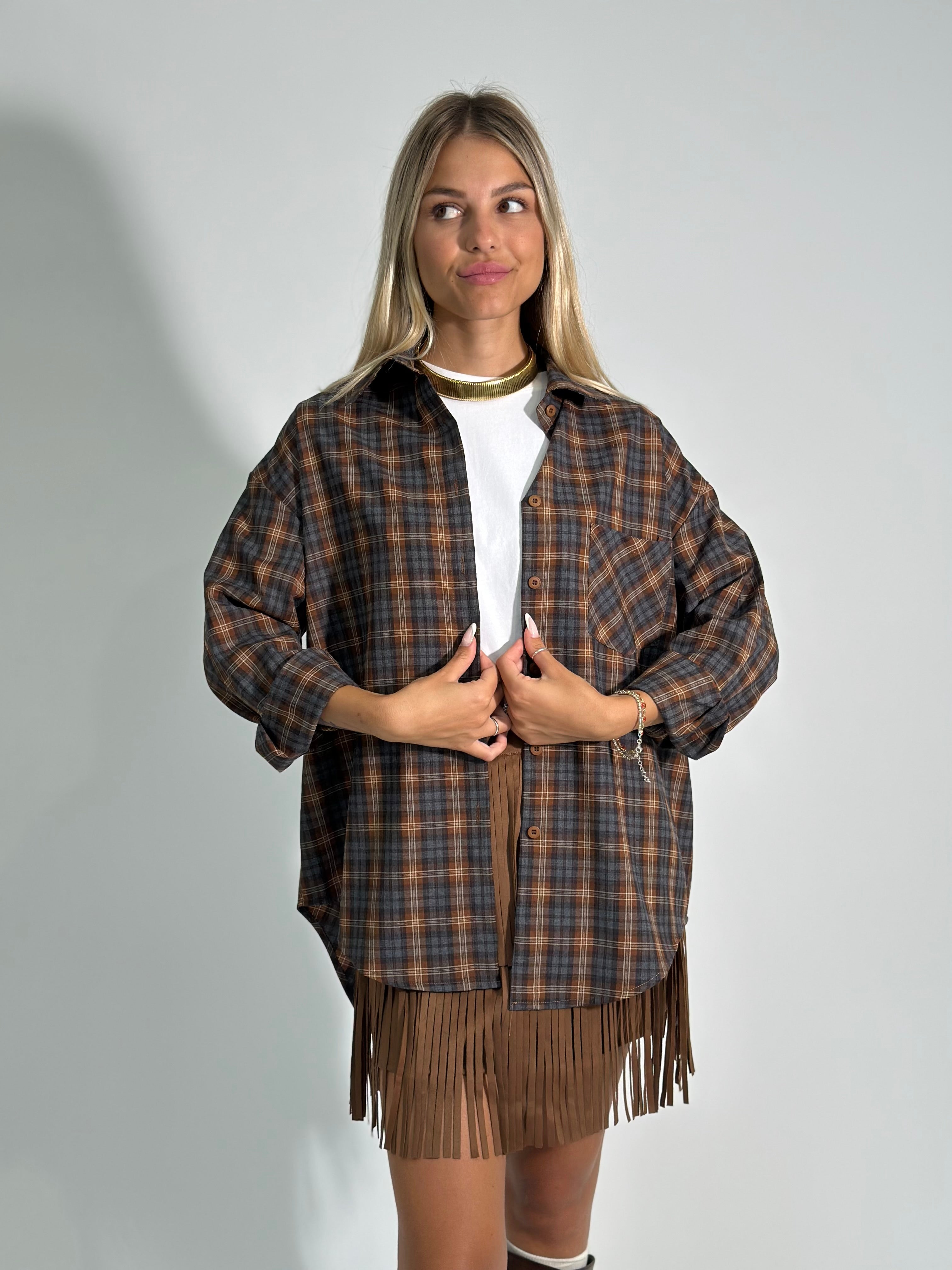 Camicia madras 17173 MORO