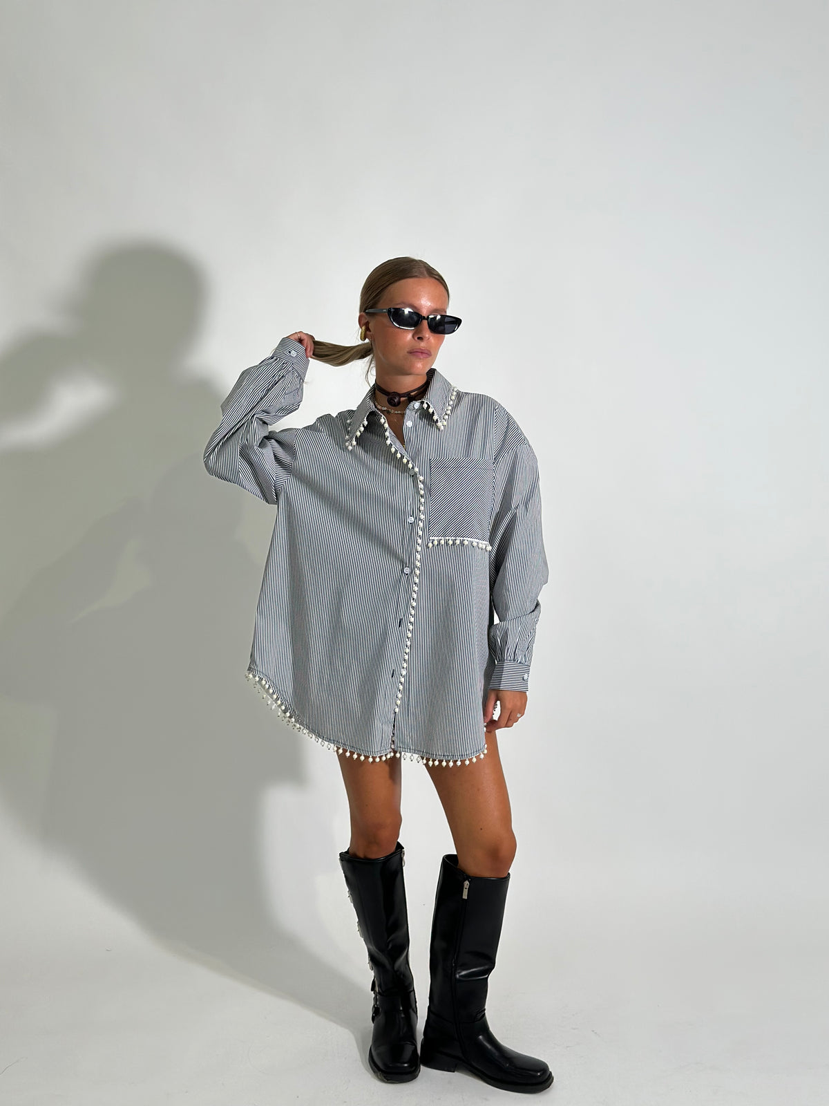 Camicia perla AL0022
