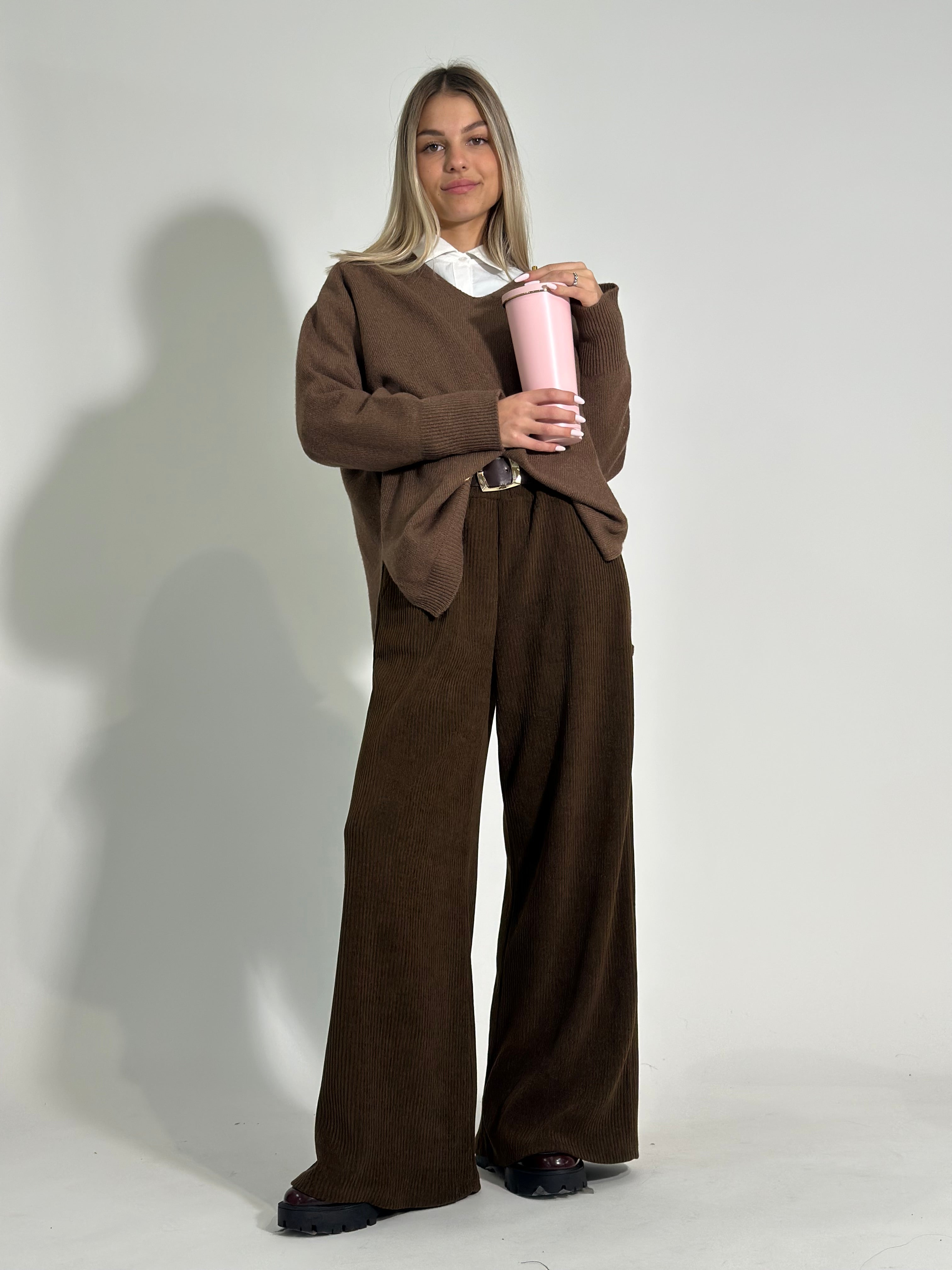 Pantalone costina 6156 MORO