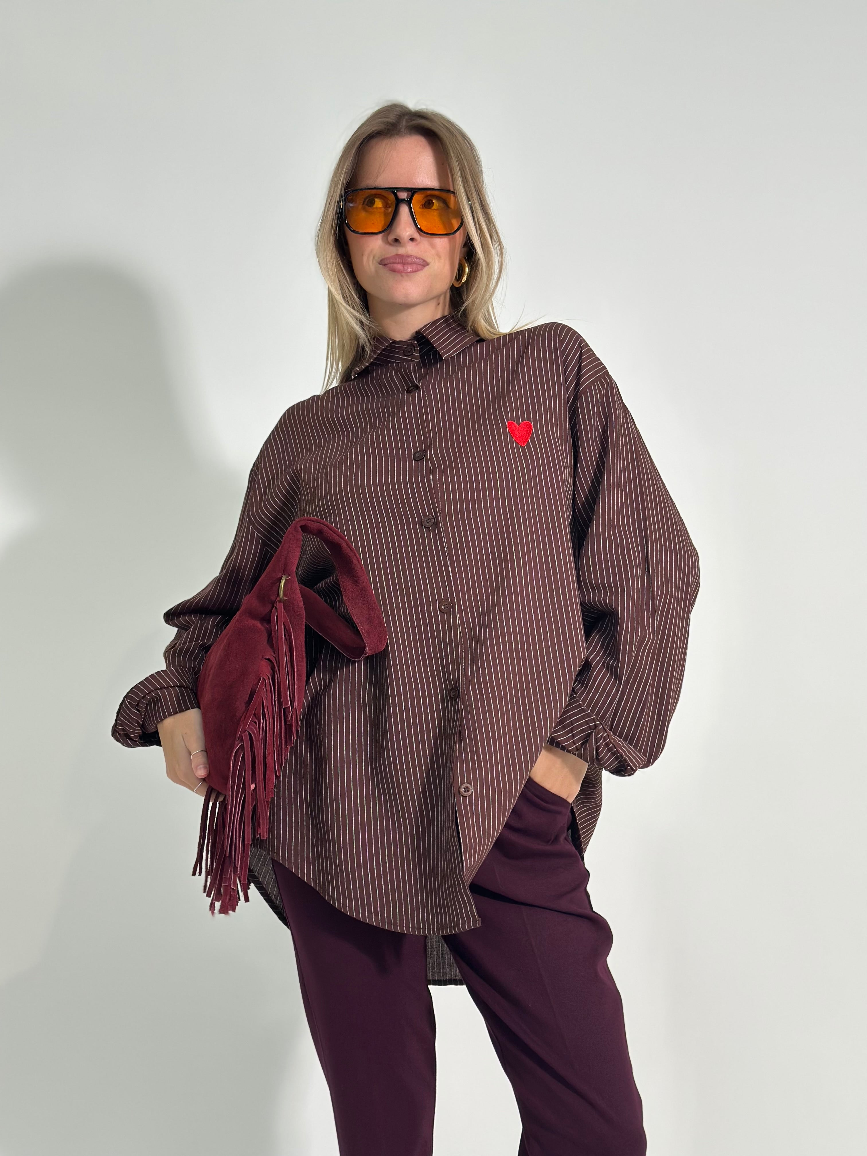 Camicia cuore 2485 MORO