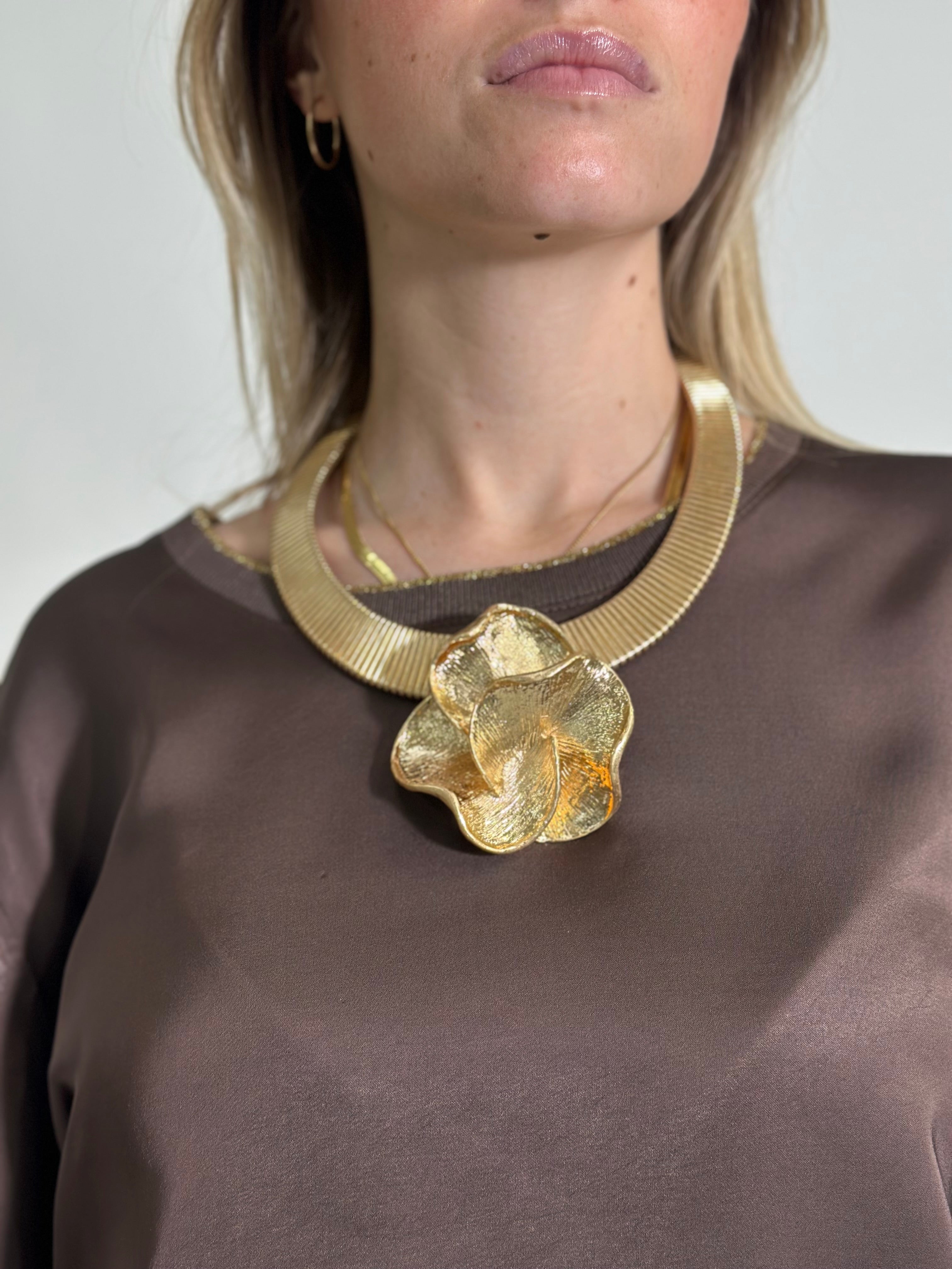 Collana fiore 006 ORO