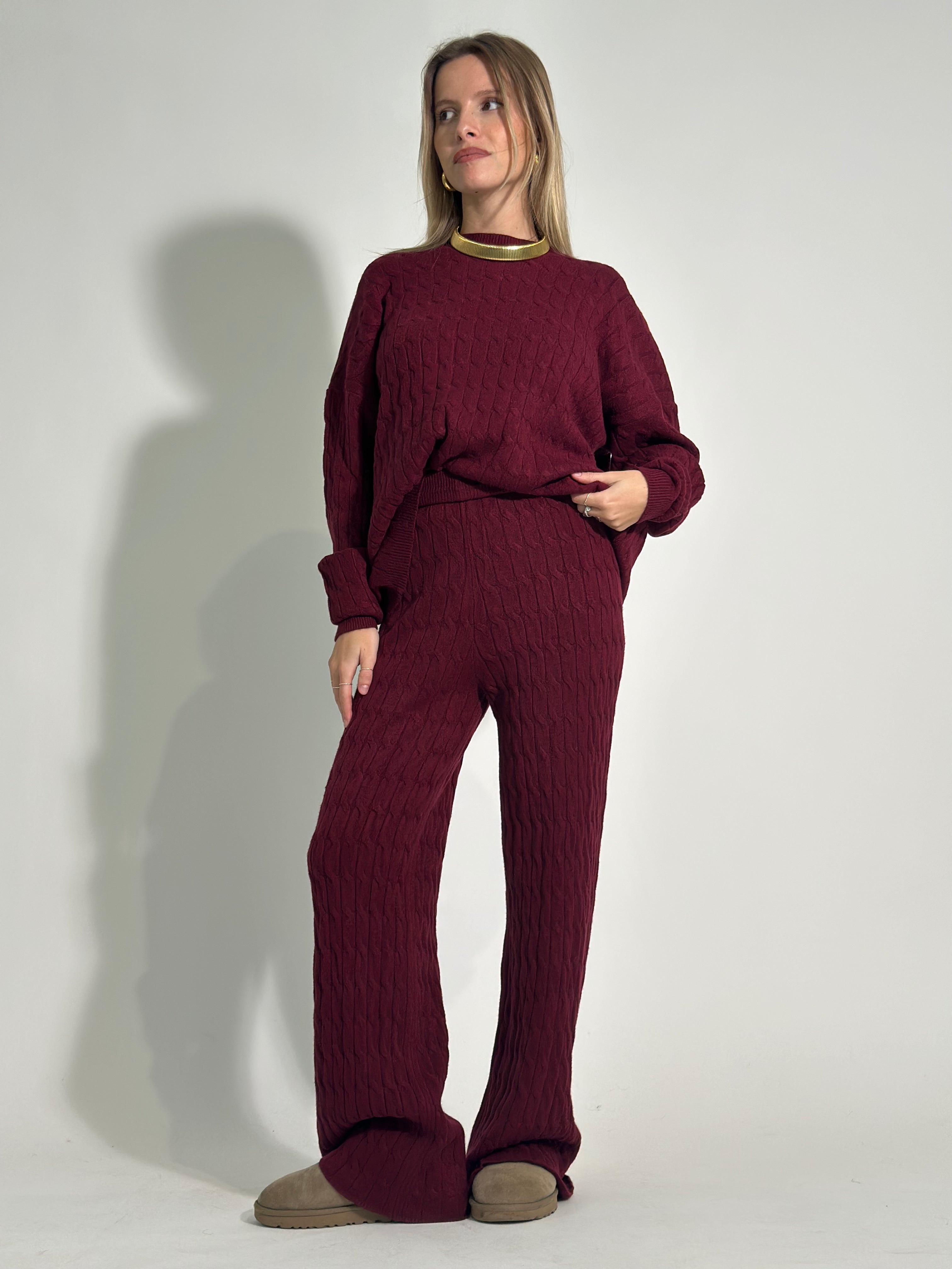 Completo maglia treccia QF9876 3+1 OMAGGIO