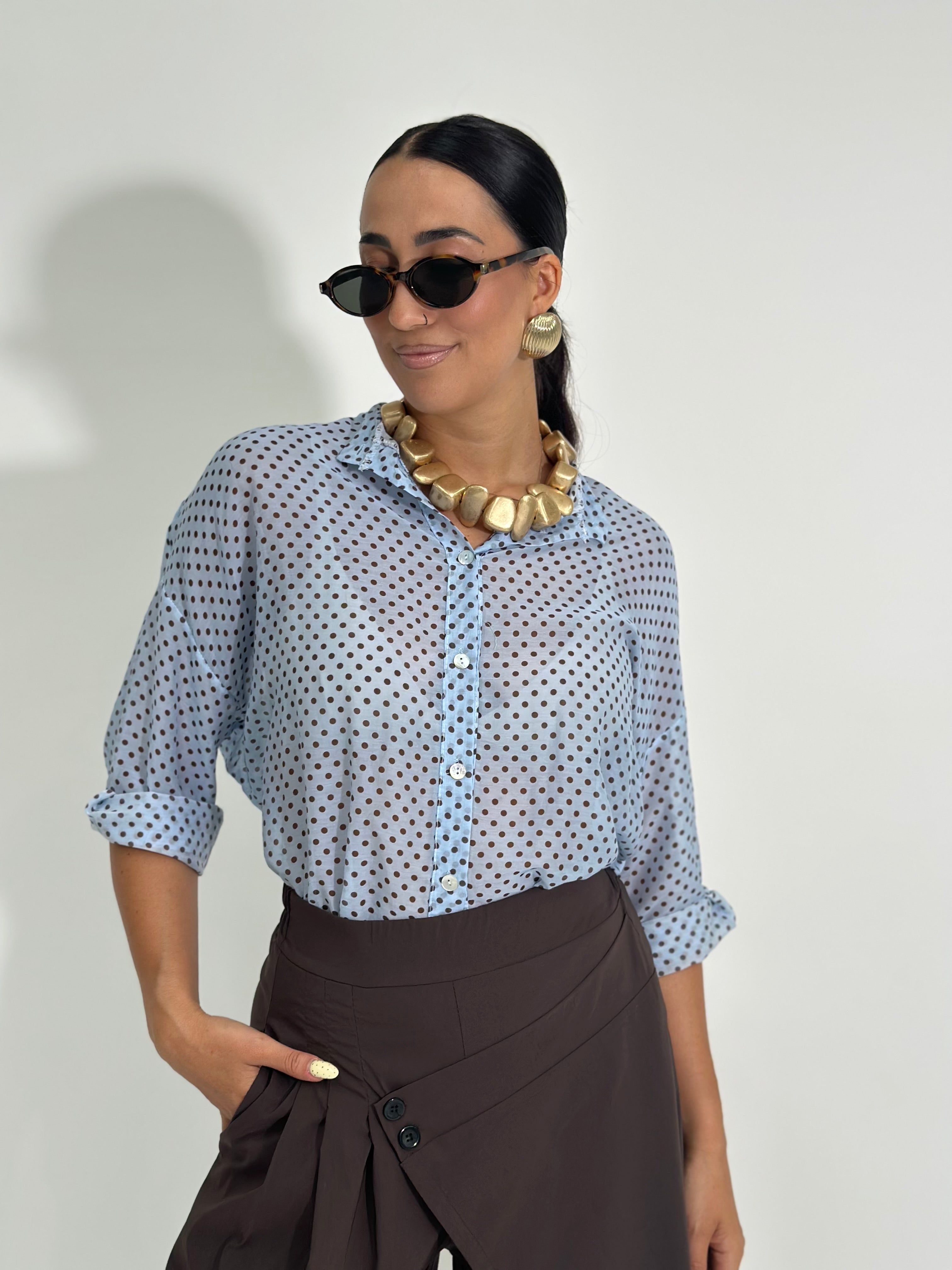 Camicia pois seta 164