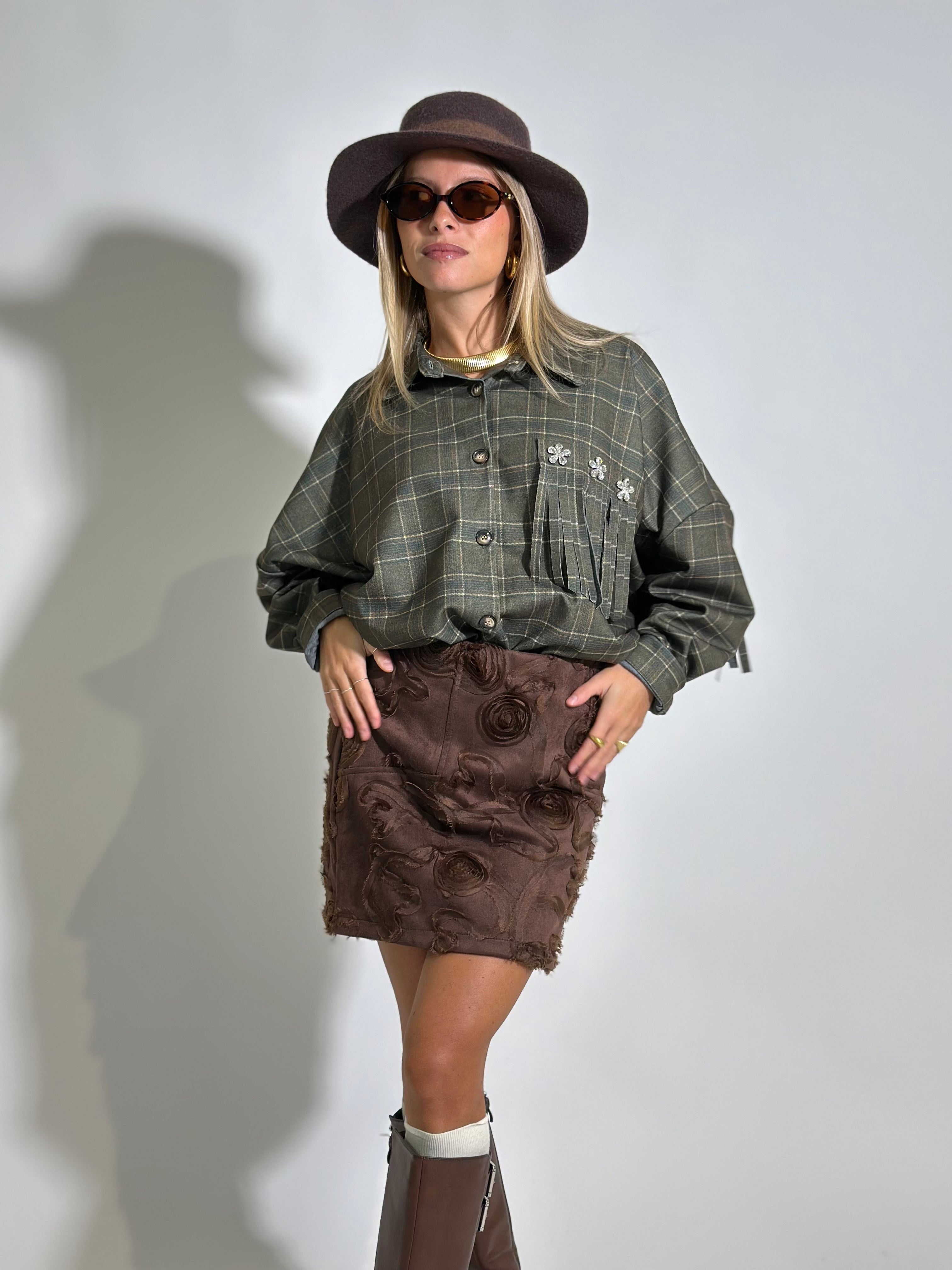 Camicia madras 7814 VERDE